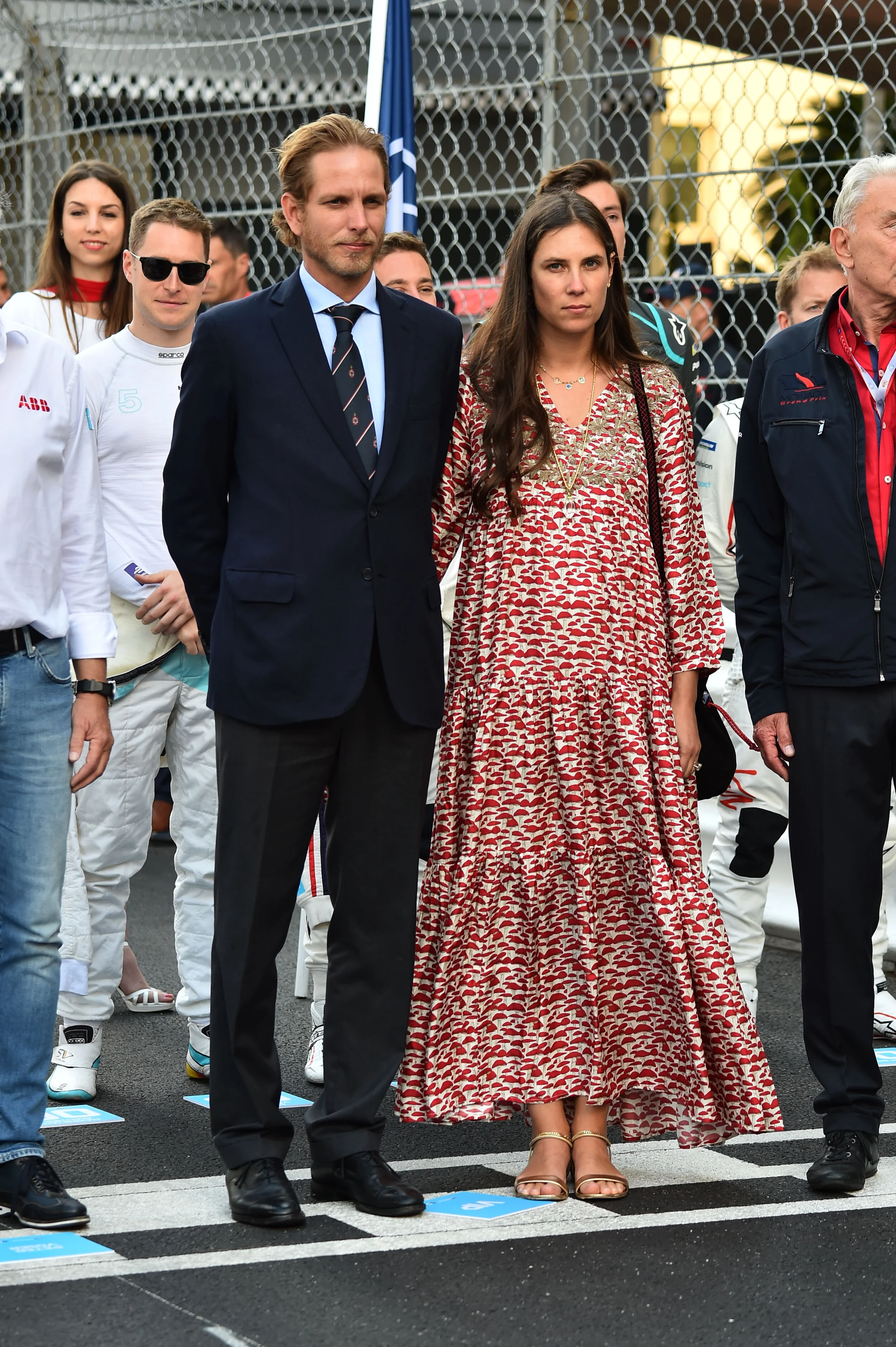 Andrea and Tatiana Casiraghi Attend Monaco E-Prix