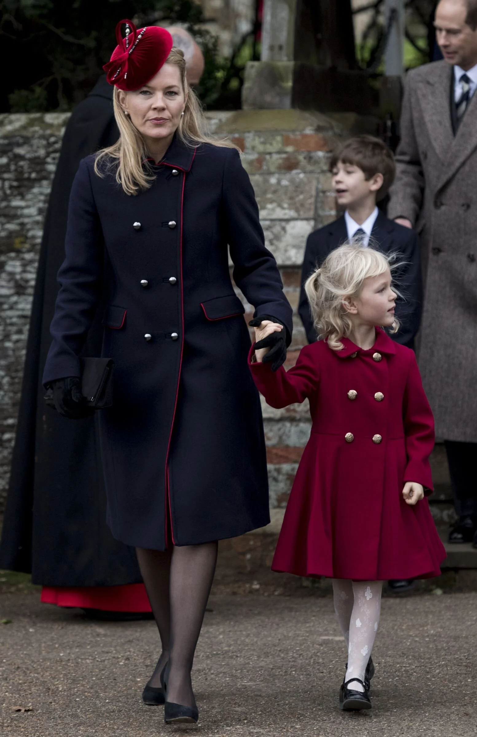 Peter and Autumn Phillips Attend Christmas Day Service 2017