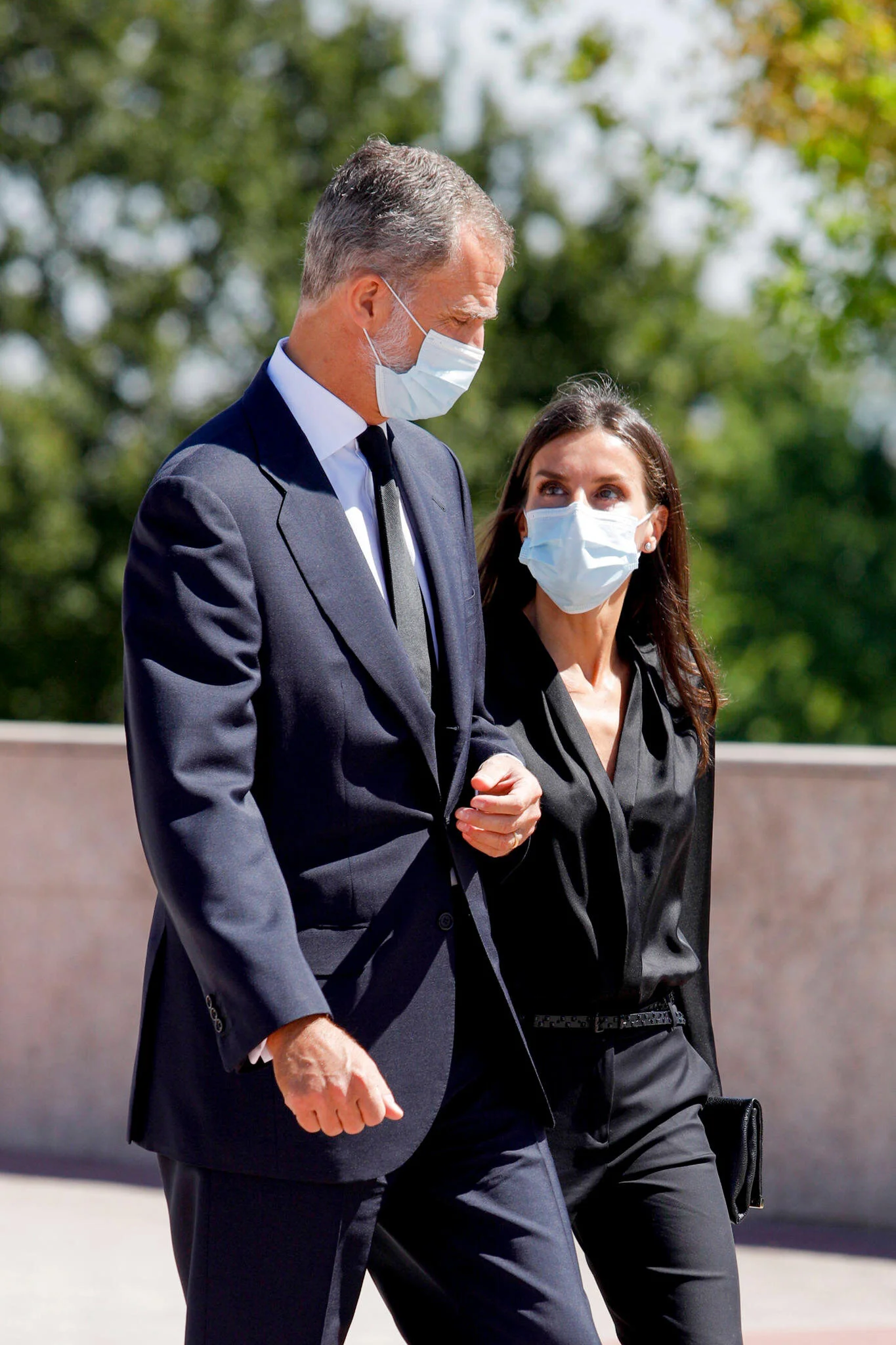 The King and Queen of Spain Attend Funeral — Royal Portraits Gallery