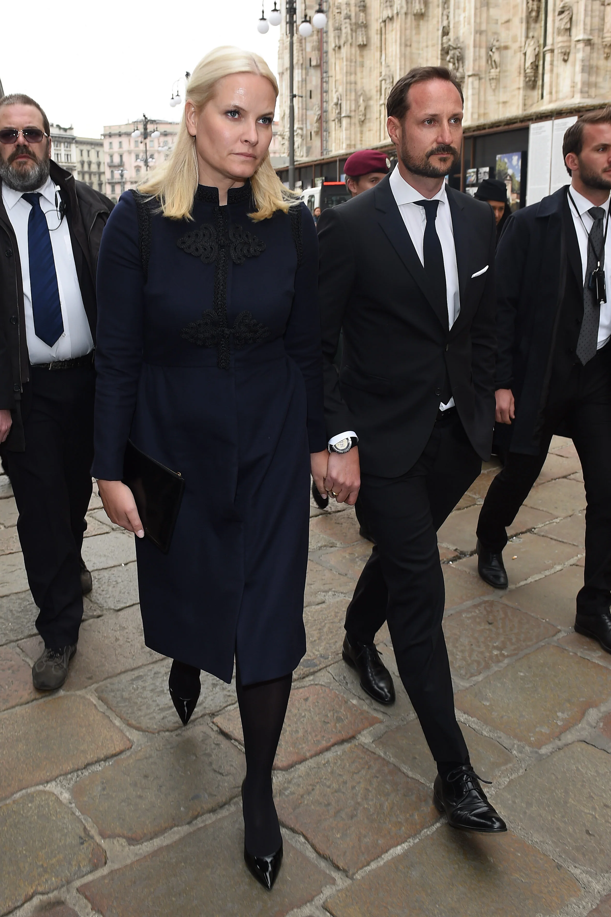 The Crown Prince and Crown Princess of Norway Attend Memorial Service of Franka Sozzani