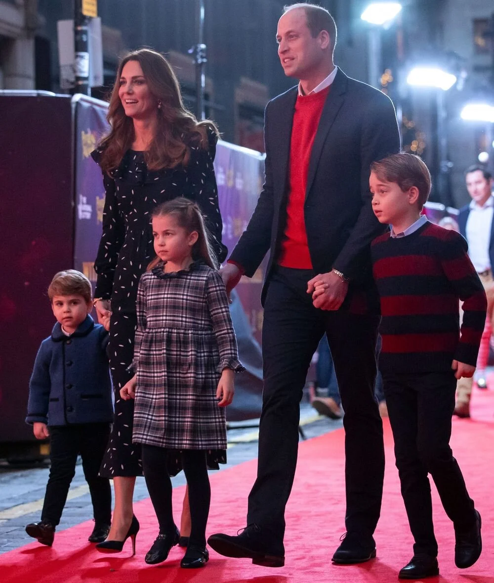 The Duke and Duchess of Cambridge Attend Special Pantomime Performance with Their Children