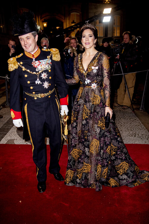 The Crown Prince and Crown Princess of Denmark Attend New Year's ...