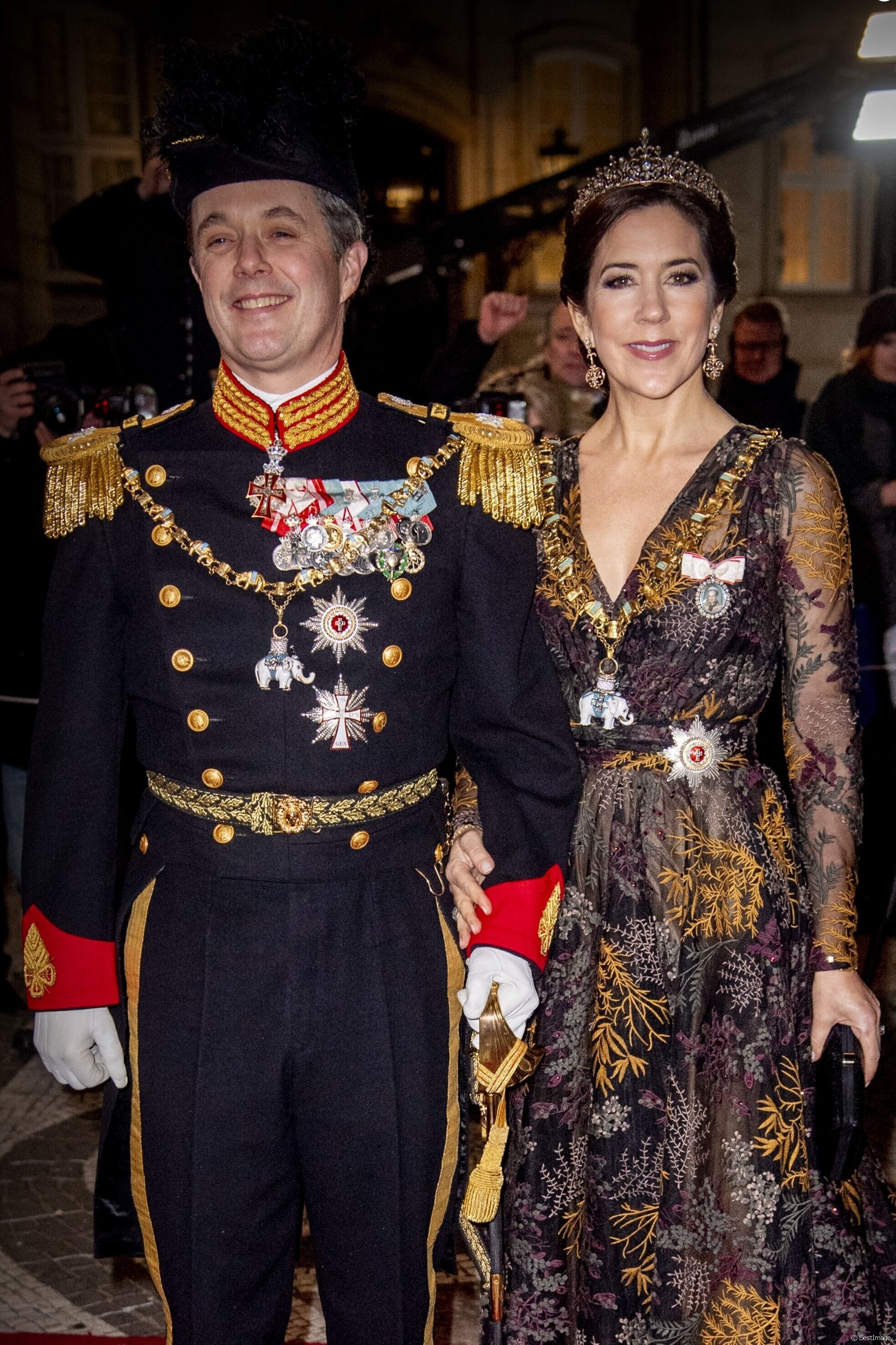 The Crown Prince and Crown Princess of Denmark Attend New Year's ...