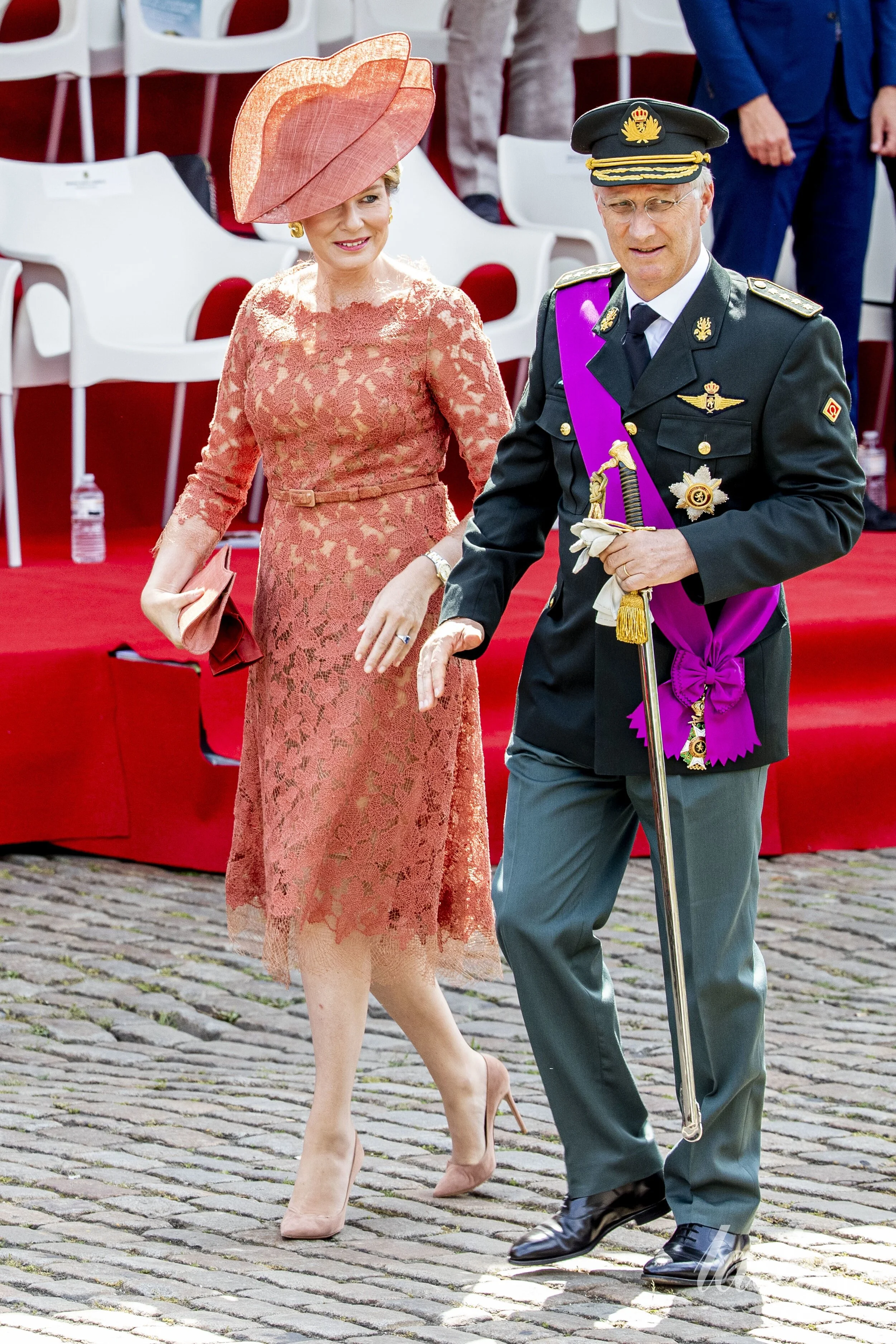 The King and Queen of Belgium Attend National Day 2019 Te Deum