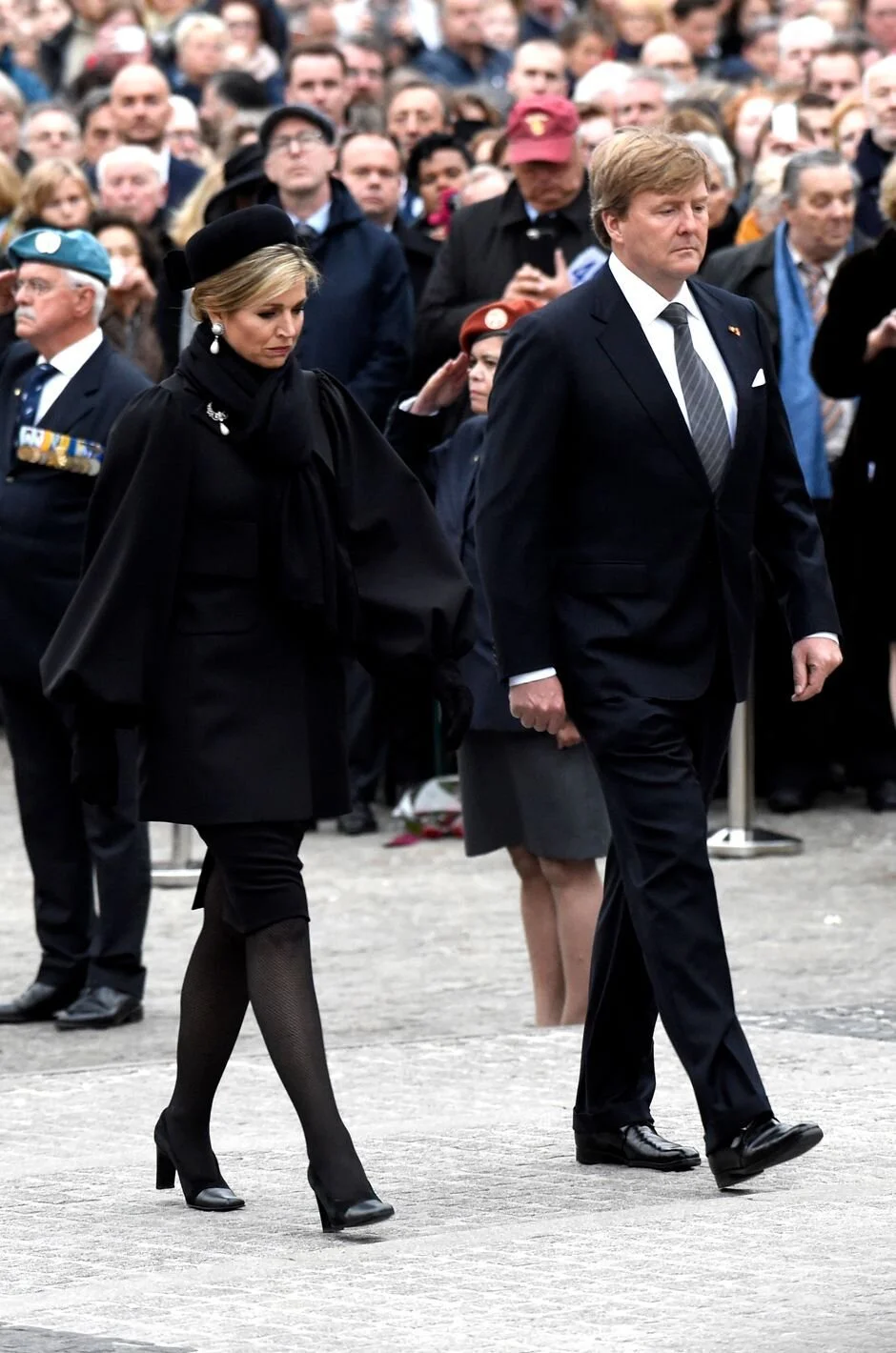 The King and Queen of the Netherlands Attend National Remembrance Day Ceremony 2017