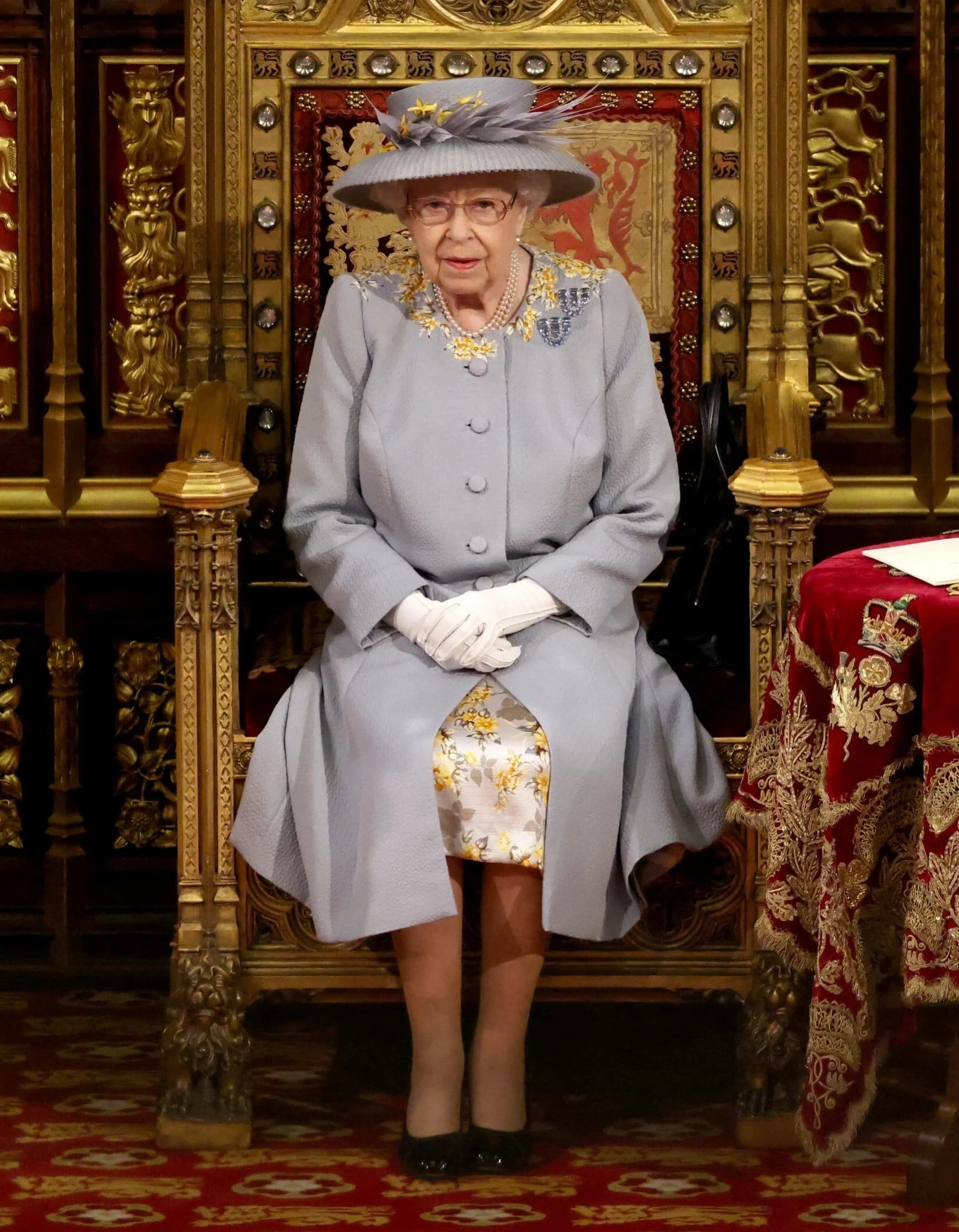 Queen Elizabeth II Attends State Opening of Parliament 2021