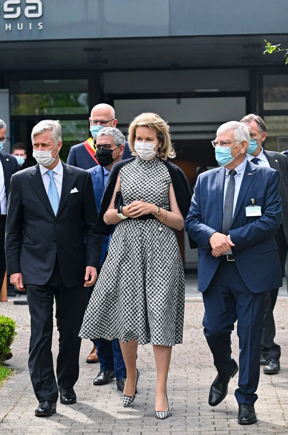 The King and Queen of the Belgians Visit the Jessa Hospital in Hasselt