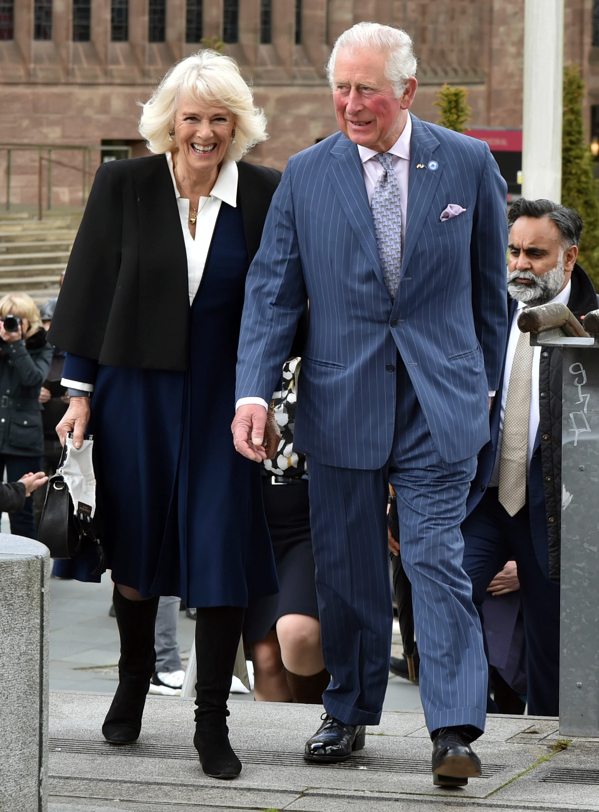 The Prince of Wales the Duchess of Cornwall Visit Coventry Cathedral