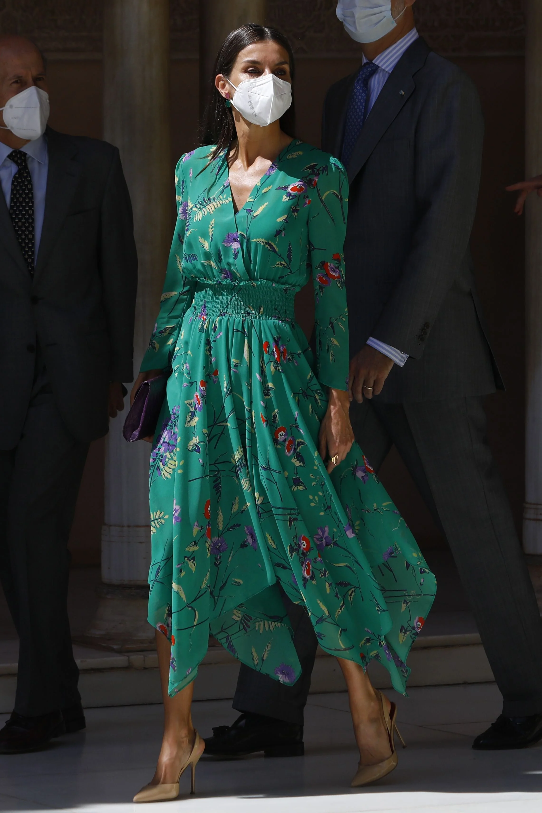 The King and Queen of Spain Open Exhibition at the Alhambra Palace