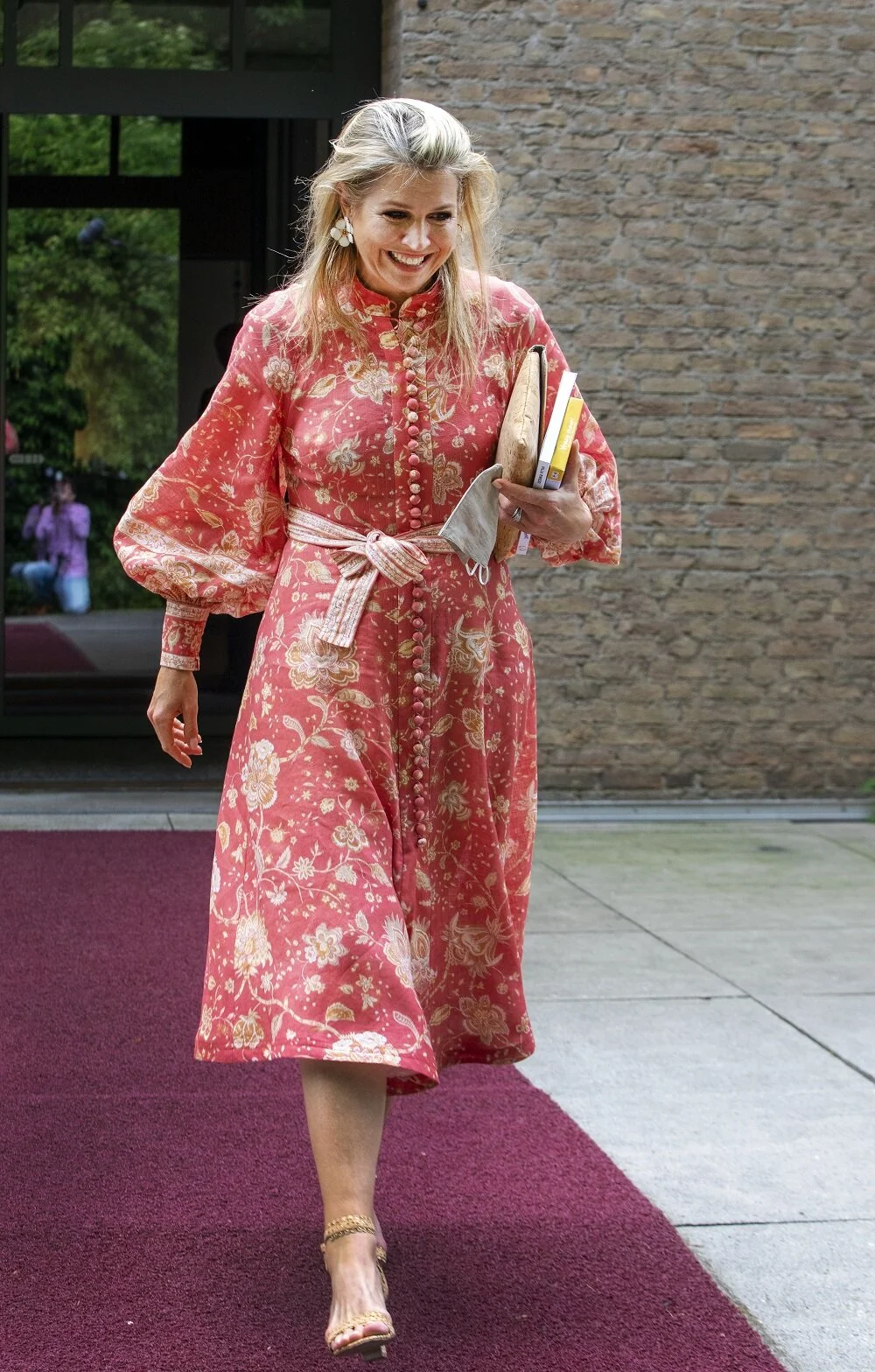 Queen Maxima Visits  Villa Pinedo in Maarssen