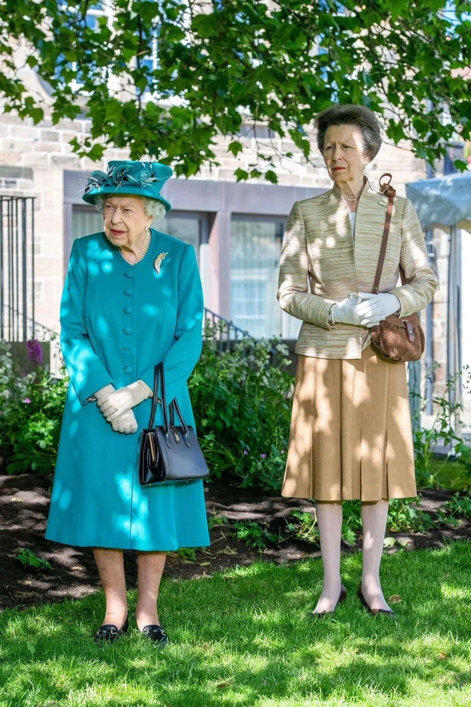 Queen Elizabeth II and the Princess Royal Visit Edinburgh Climate Change Institue
