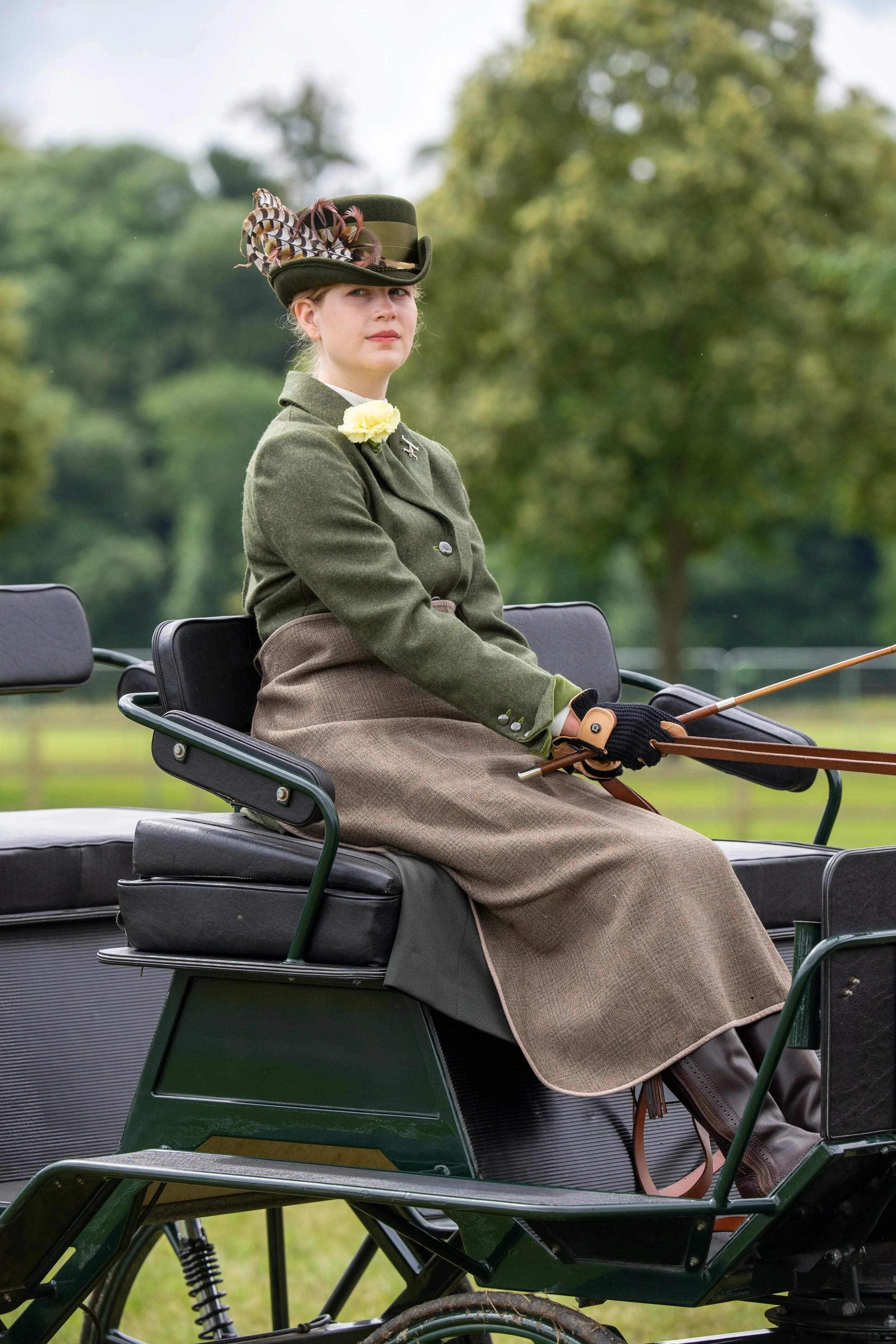 Lady Louise Windsor Takes Part in The Champagne Laurent-Perrier Meet of The British Driving Society'