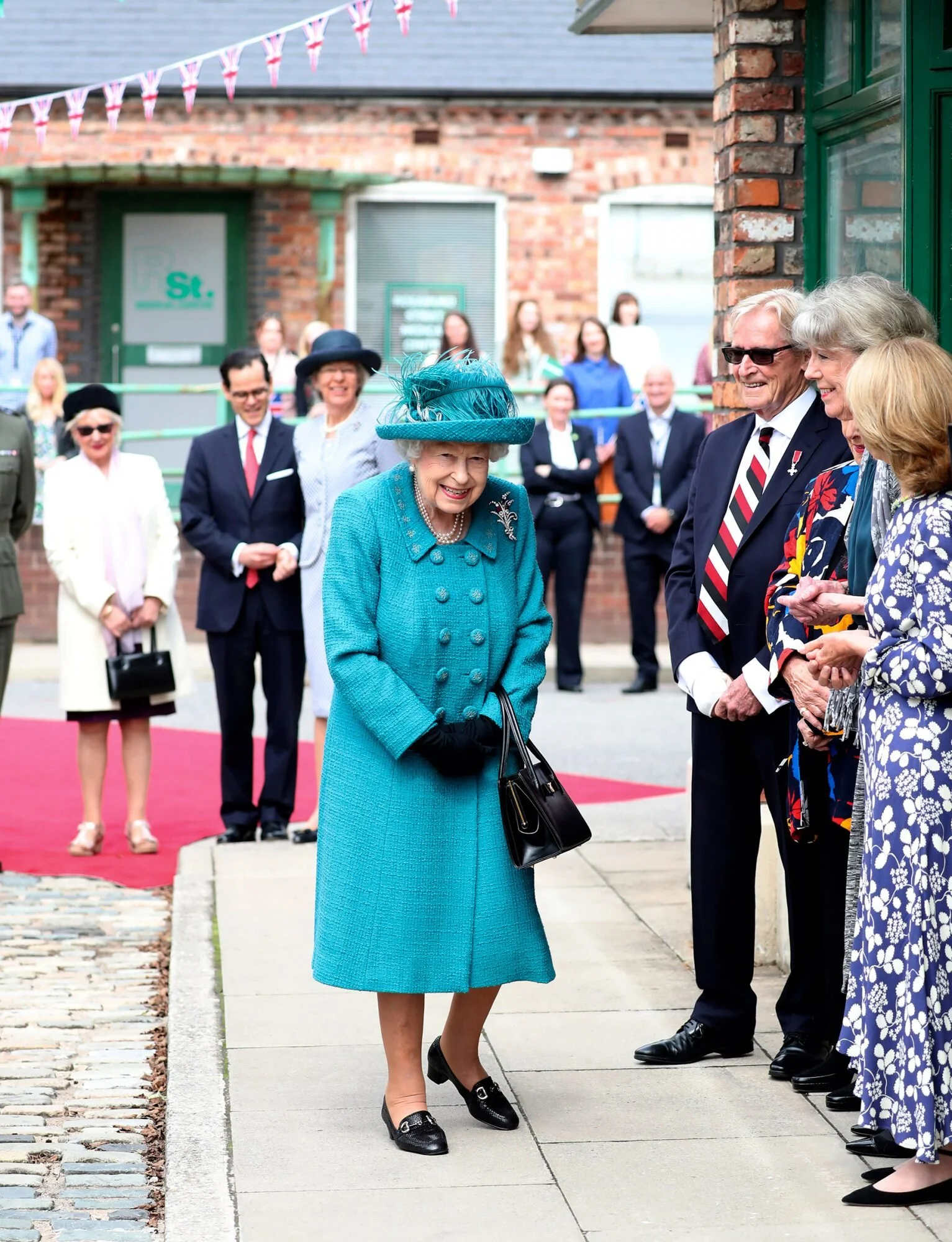 Queen Elizabeth II Visits the Set of 'Coronation Street'