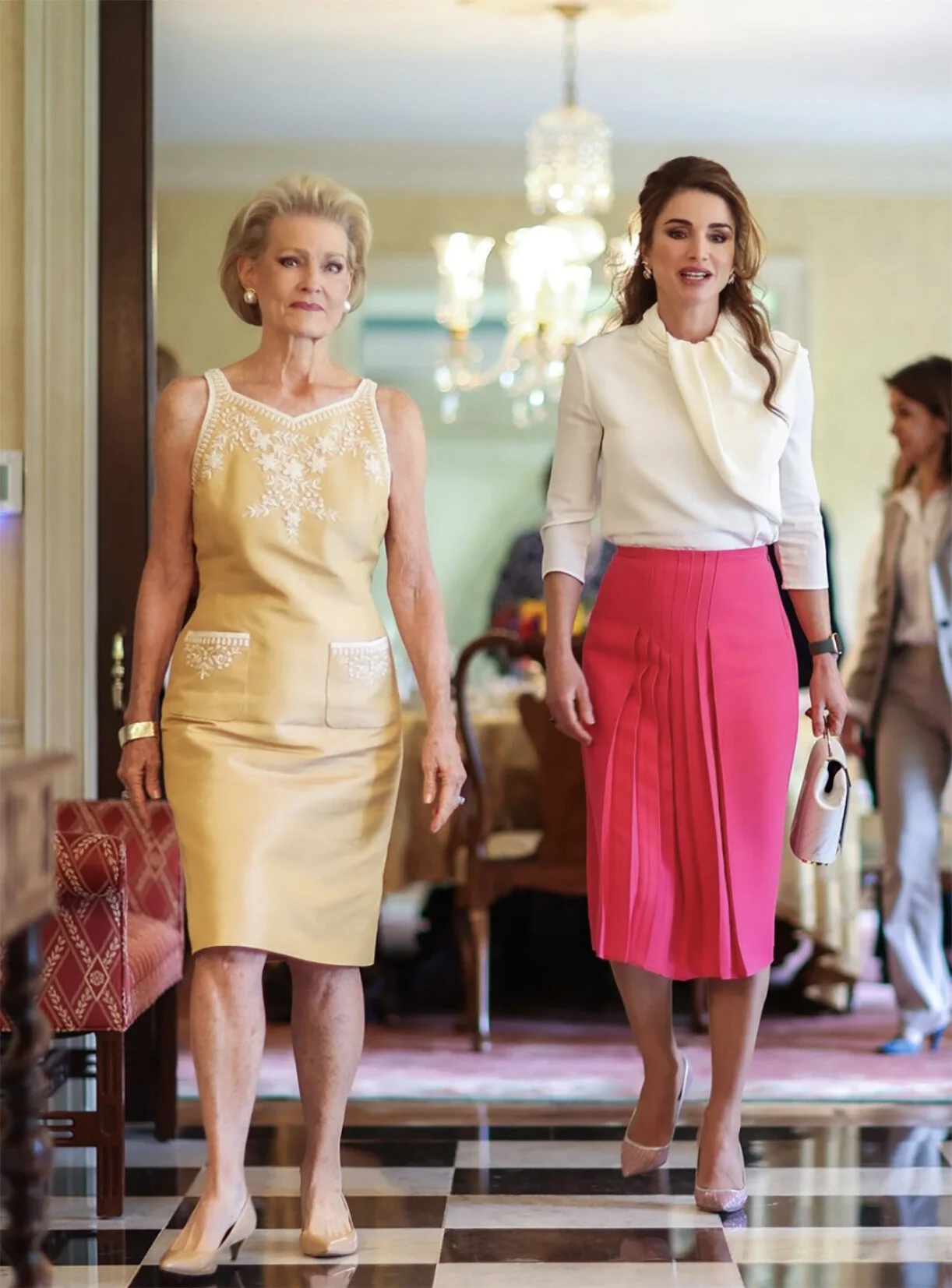 Queen Rania Attends Luncheon in Washington D.C.
