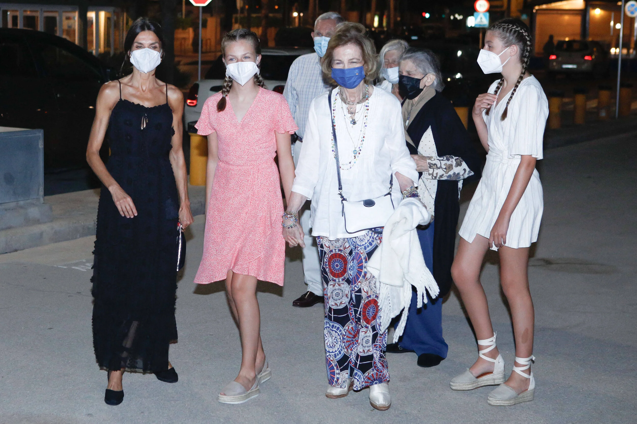 The Royal Family of Spain Attend Casual Dinner in Mallorca