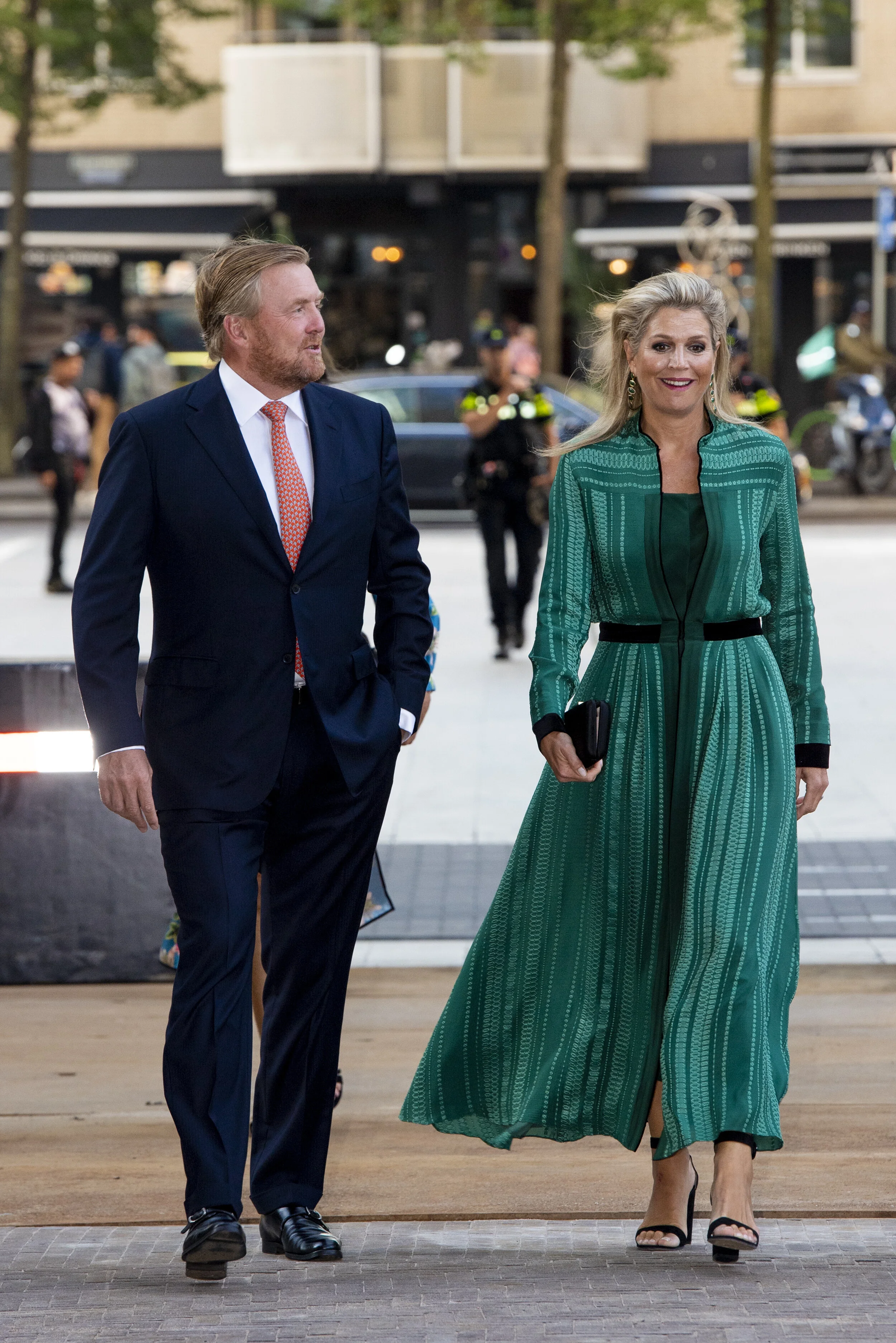 The King and Queen of the Netherlands Attend Opening of Amare Cultural Centre