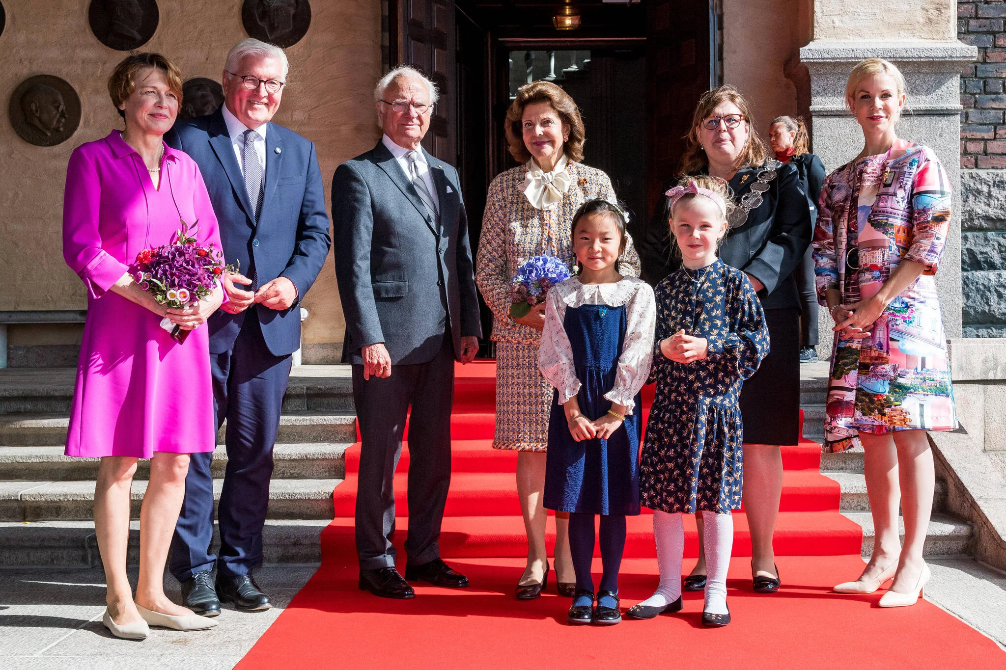 The King and Queen of Sweden Attend Official Luncheon