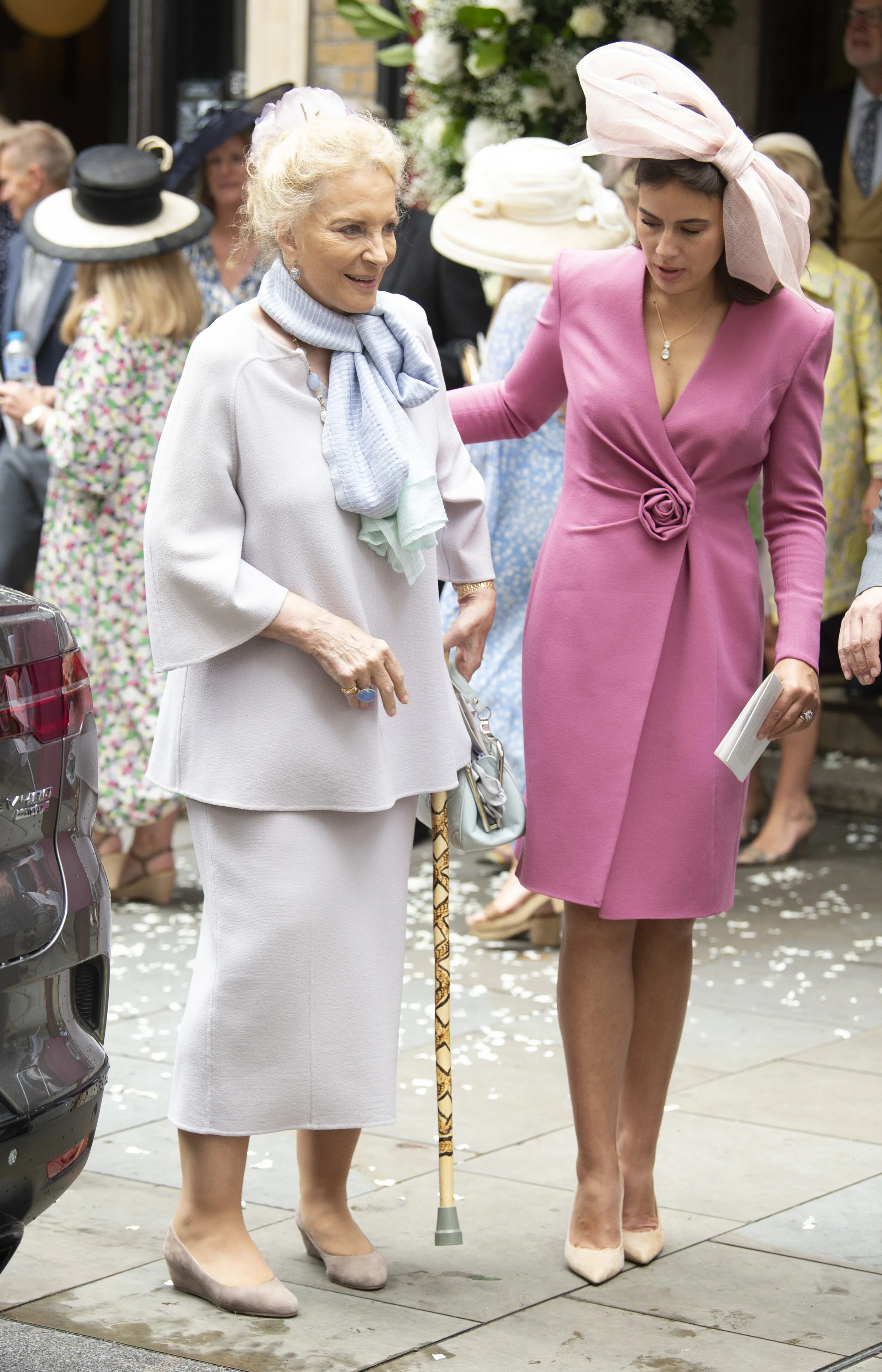 Princess Michael of Kent Attends Wedding of Flora Alexandra Ogilvy and Timothy Vesterberg