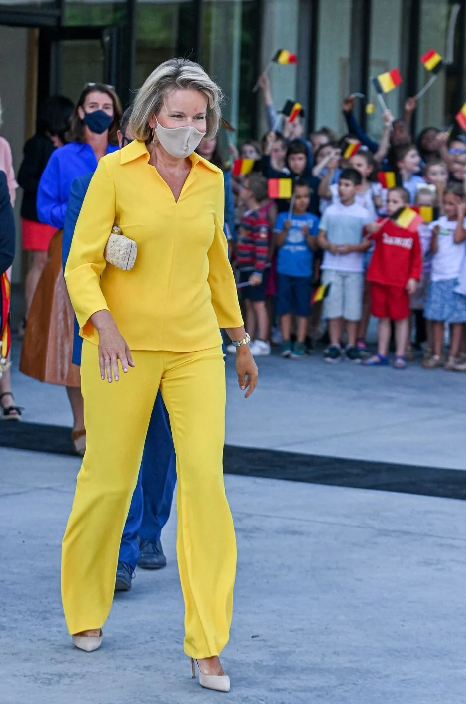 Queen Mathilde Attends Back to School 2021 Event in Zottegem
