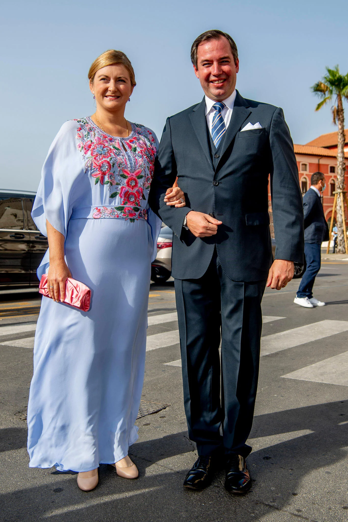The Hereditary Grand Duke and Hereditary Grand Duchess of Luxembourg Attend Wedding of Princess Marie-Astrid