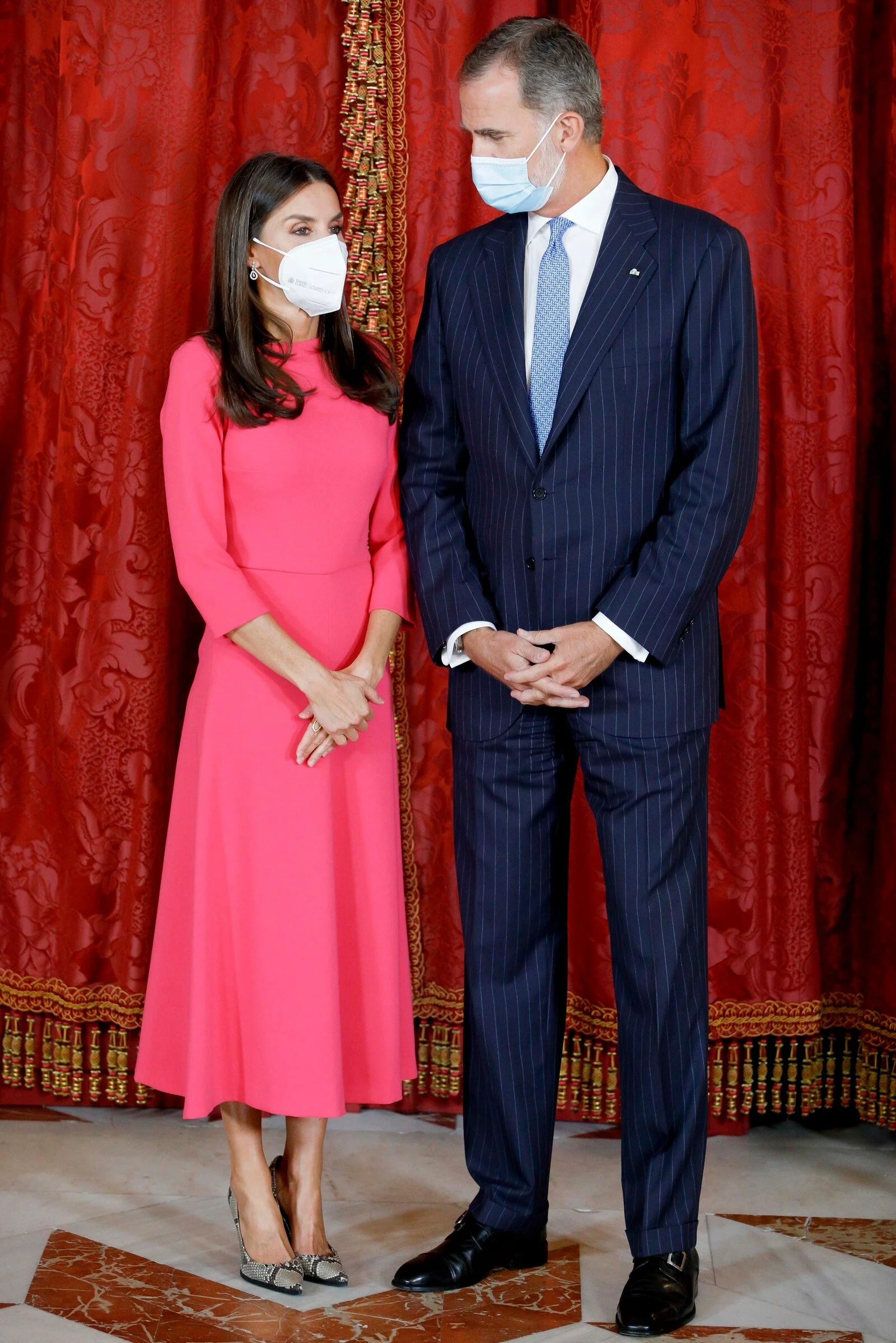 The King and Queen of Spain Host Luncheon for the President and First Lady of Angola