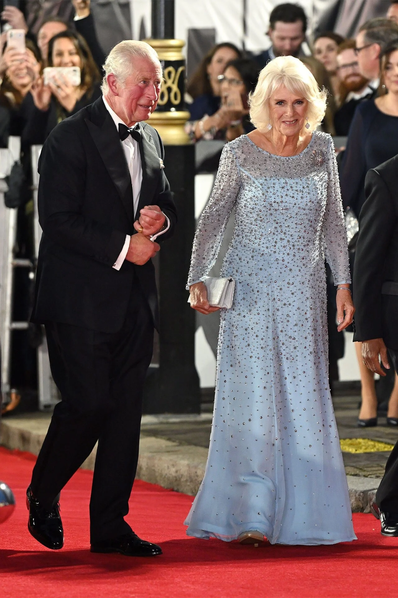 The Prince of Wales and the Duchess of Cornwall Attend 'No Time To Die' World Premiere