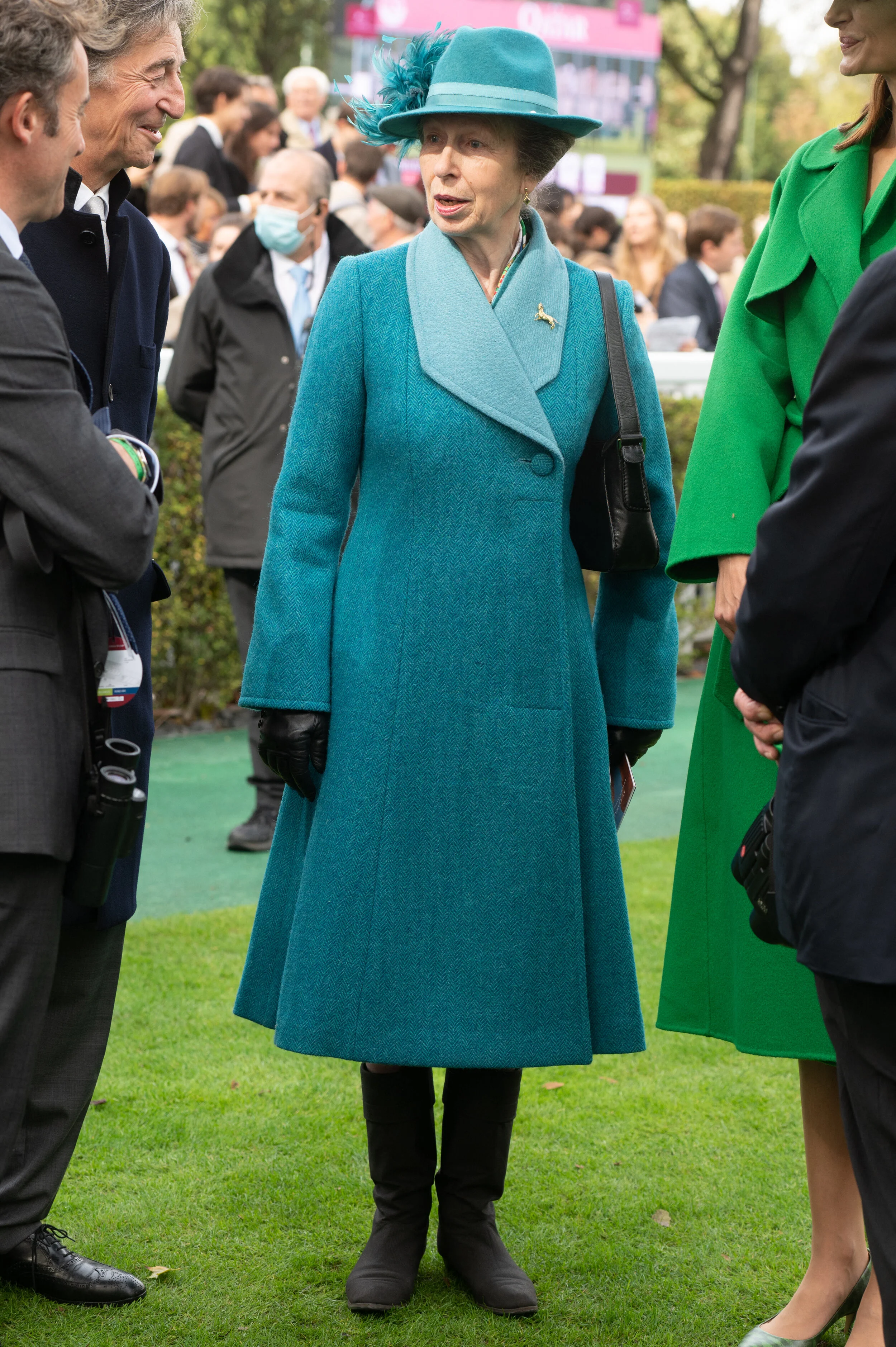 The Princess Royal Attends the Prix de l'Arc de Triomphe in Paris