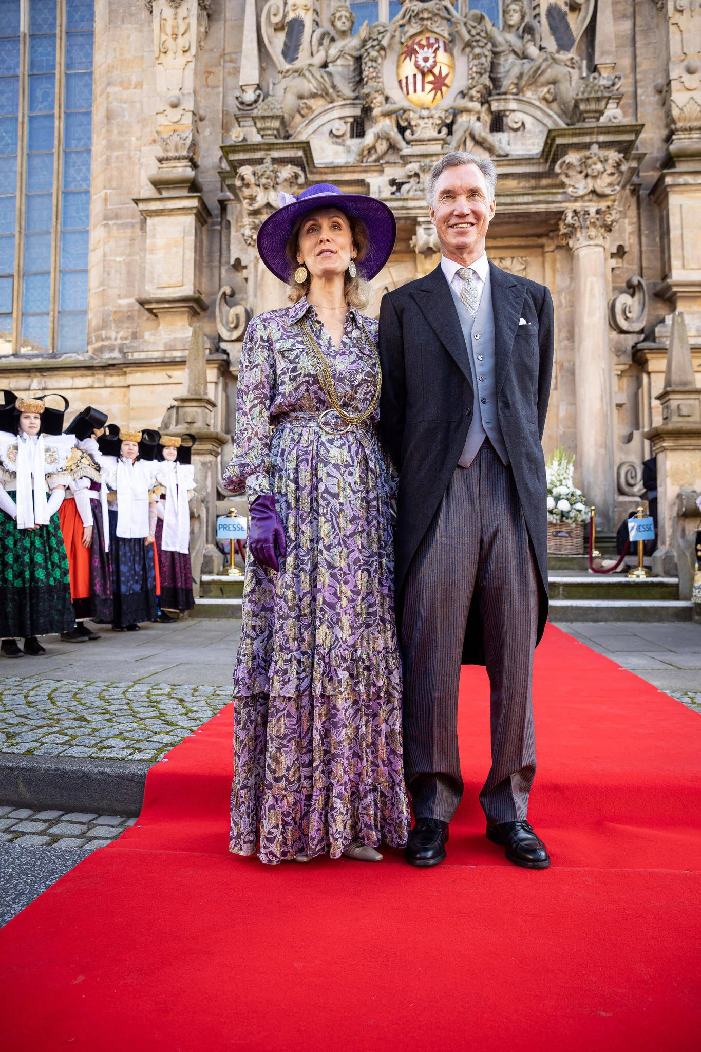 Prince Guillaume and Princess Sibilla Attend Wedding of Prince Alexander and Mahkameh Navabi