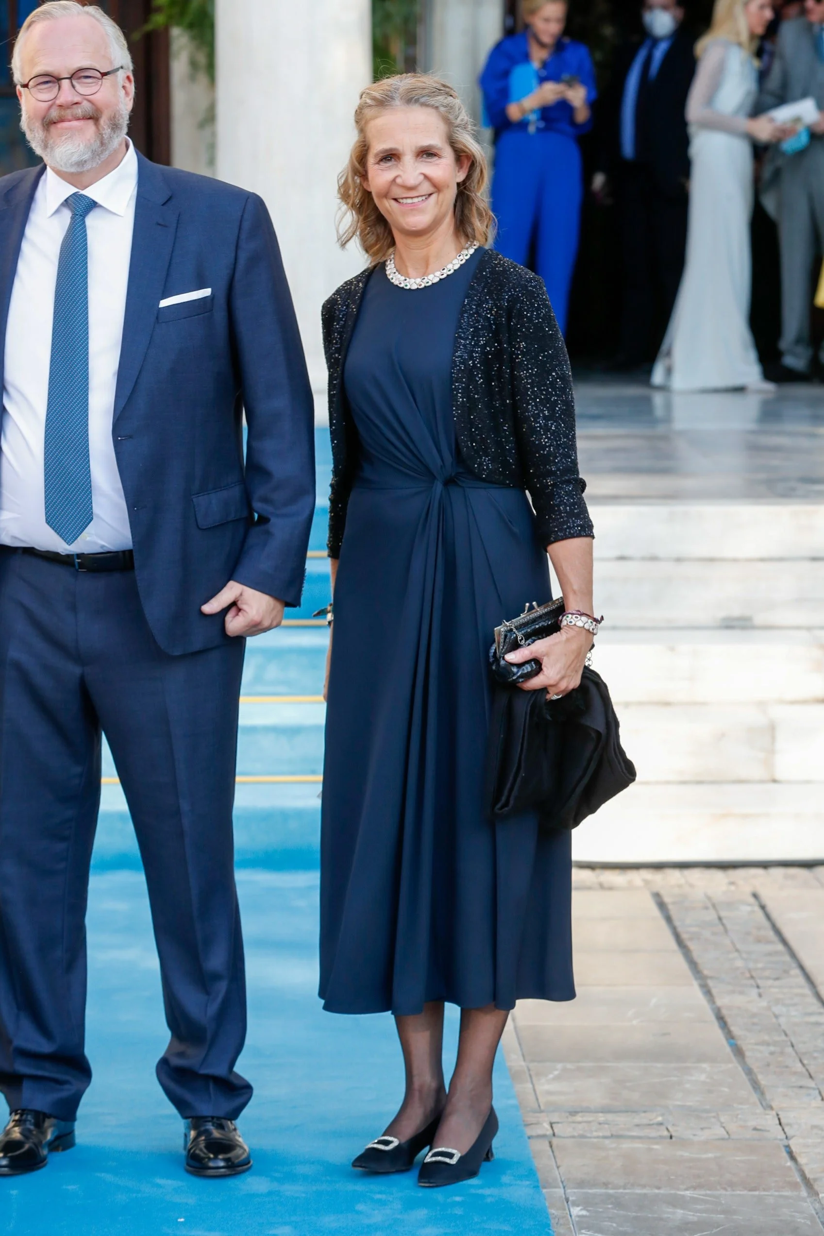 Infanta Elena Attends the Wedding of Prince Philippos and Nina Flohr