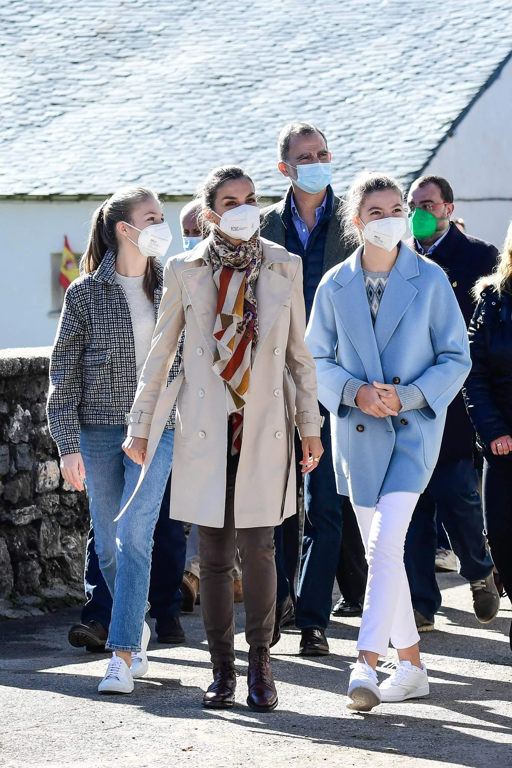 The Royal Family of Spain Visit Santa Maria del Puerto de Somiedo