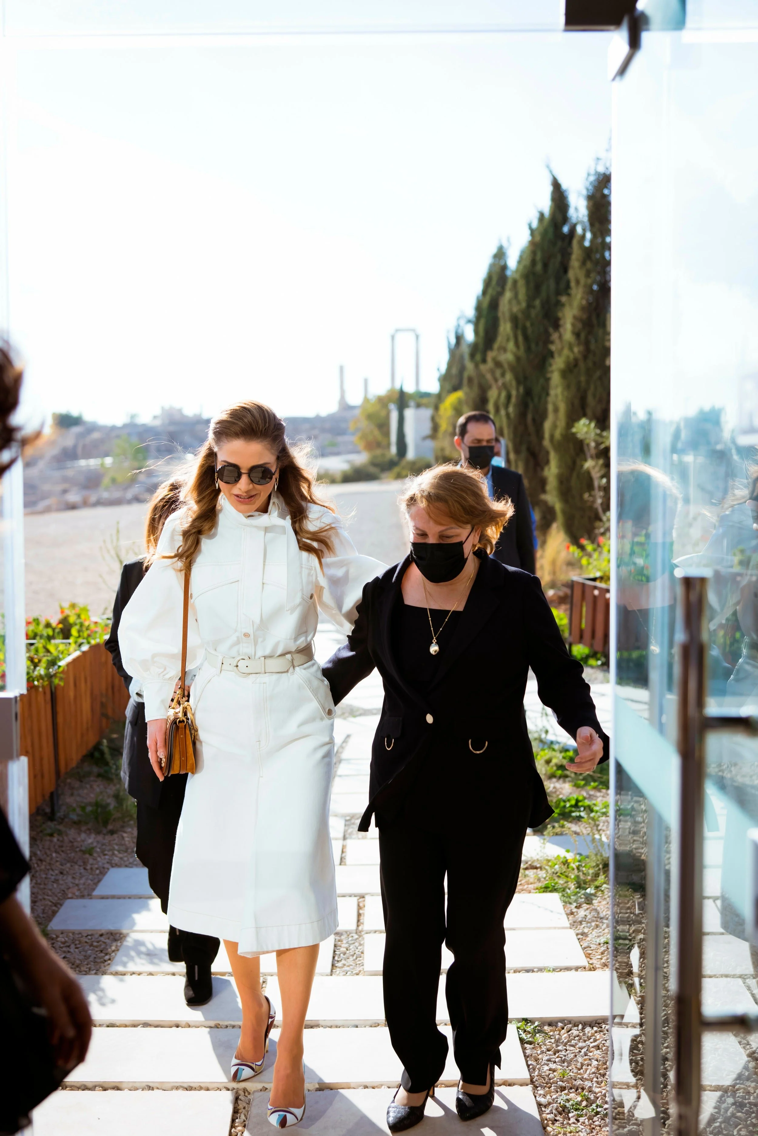 Queen Rania Visits Dar Ne’meh at the Amman Citadel