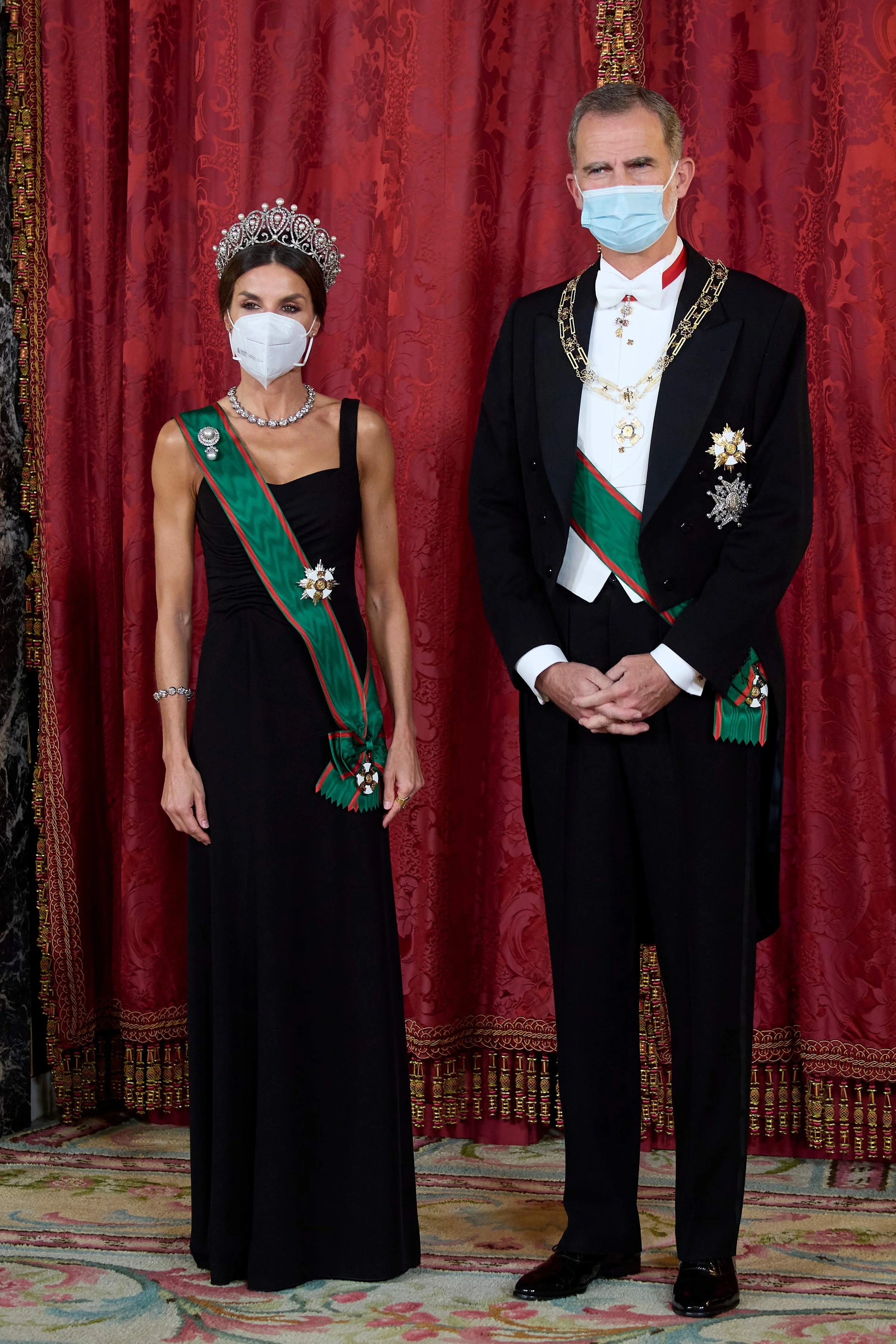 The King and Queen of Spain Host State Banquet in Honour of the President of Italy