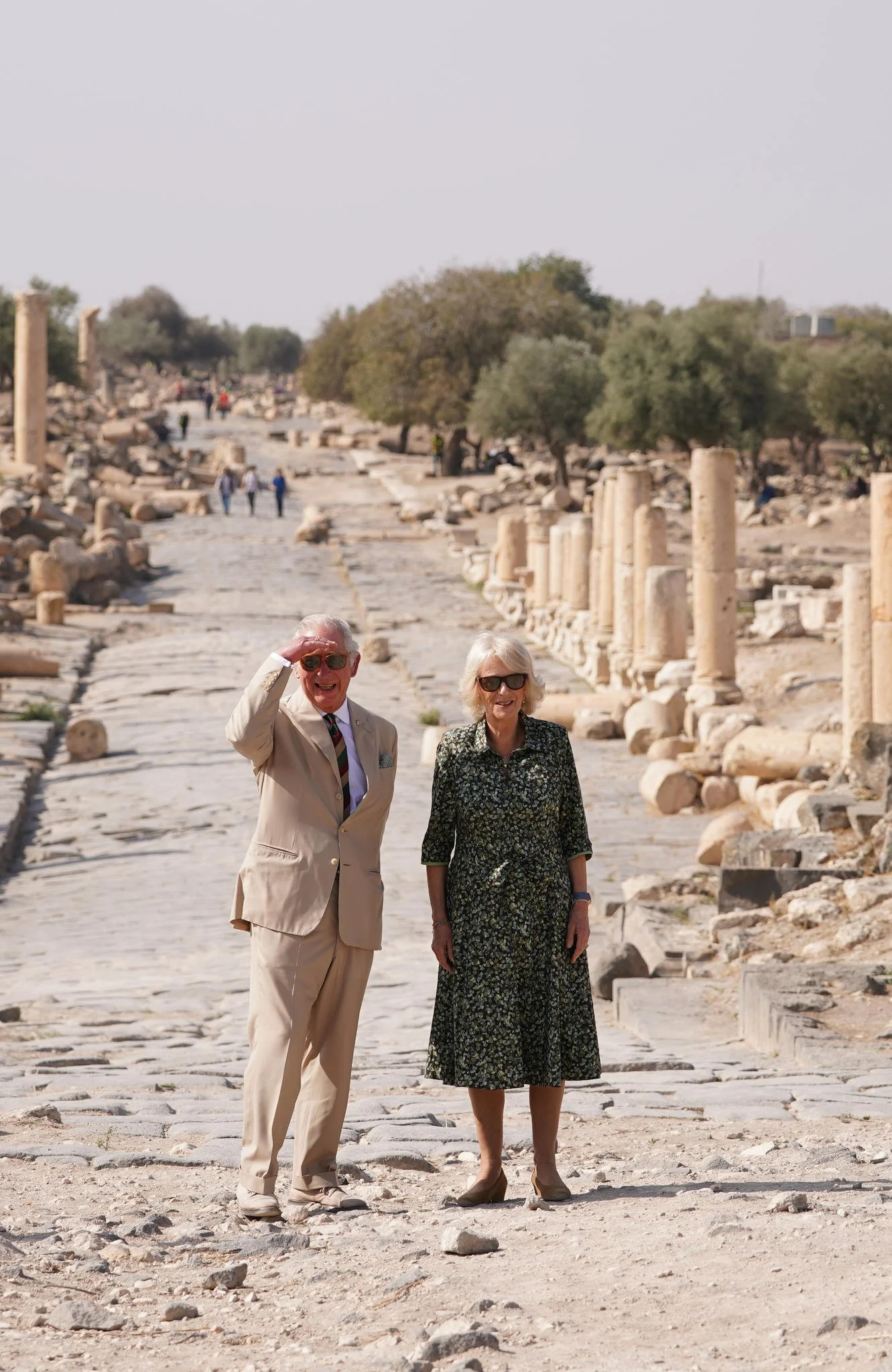 The Prince of Wales and the Duchess of Cornwall Visit Umm Qays