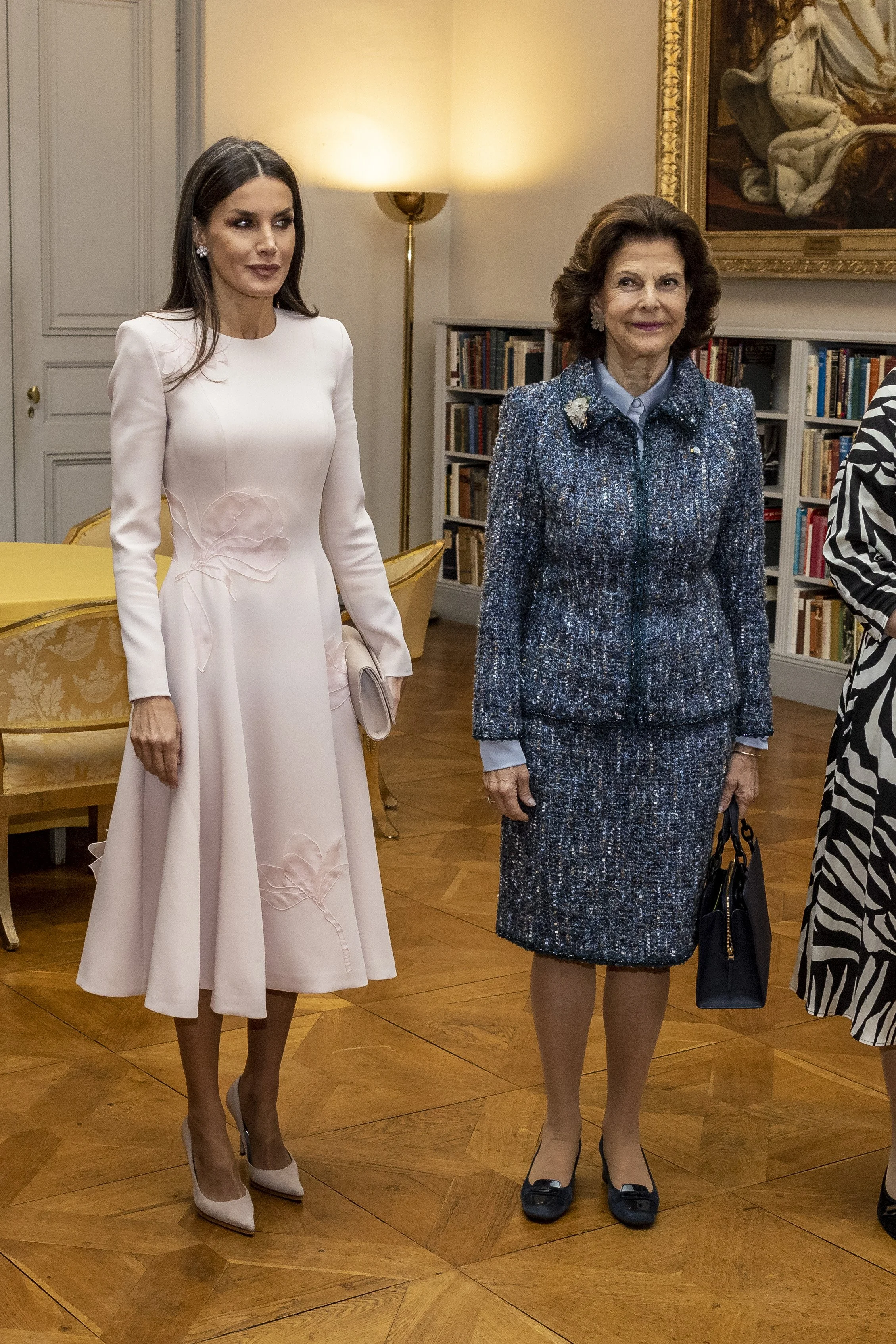 Queen Letizia and Queen Silvia Visit Bernadotte Library
