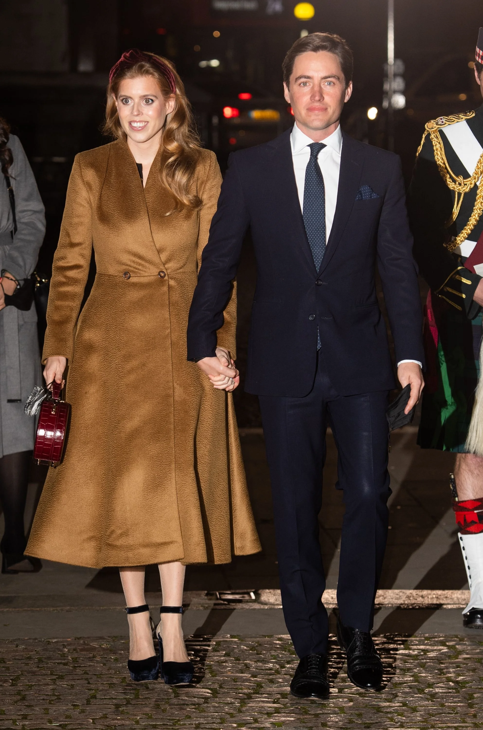Princess Beatrice Attends Christmas Carol Service at Westminster Abbey