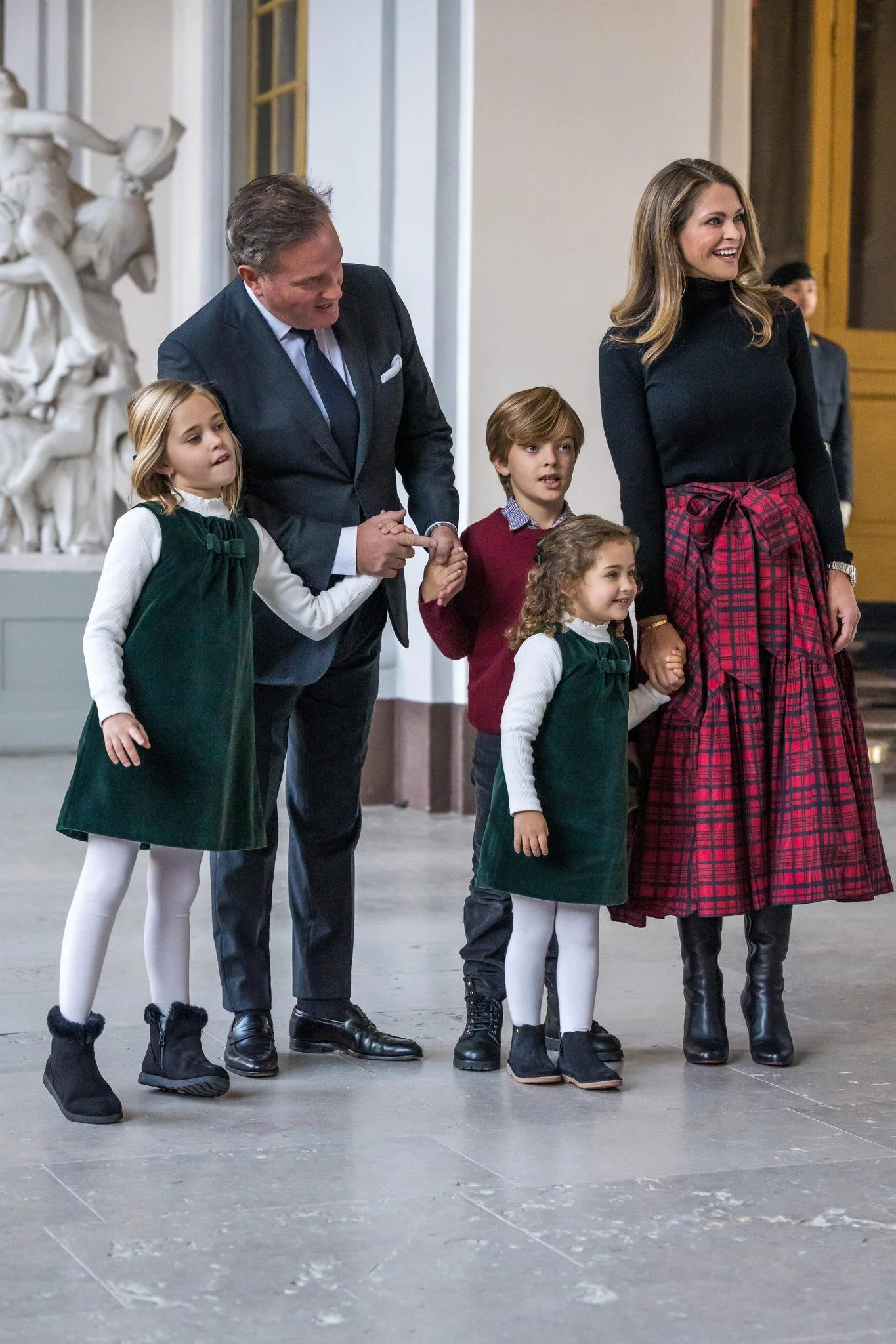 Princess Madeleine Receives Christmas Trees for the Royal Palace