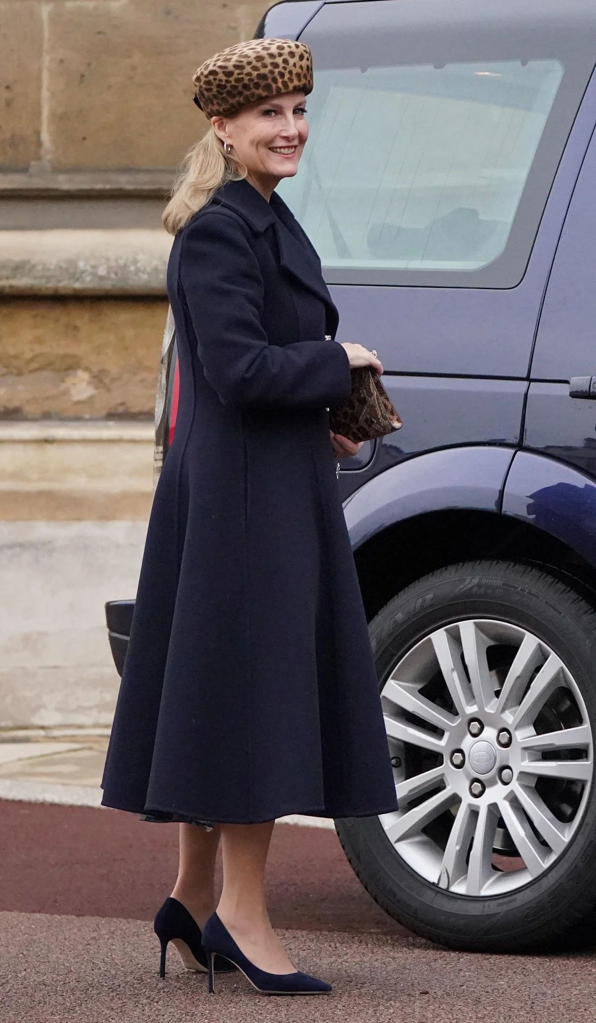 The Earl and Countess of Wessex Attend Christmas Day Service at St George's Chapel