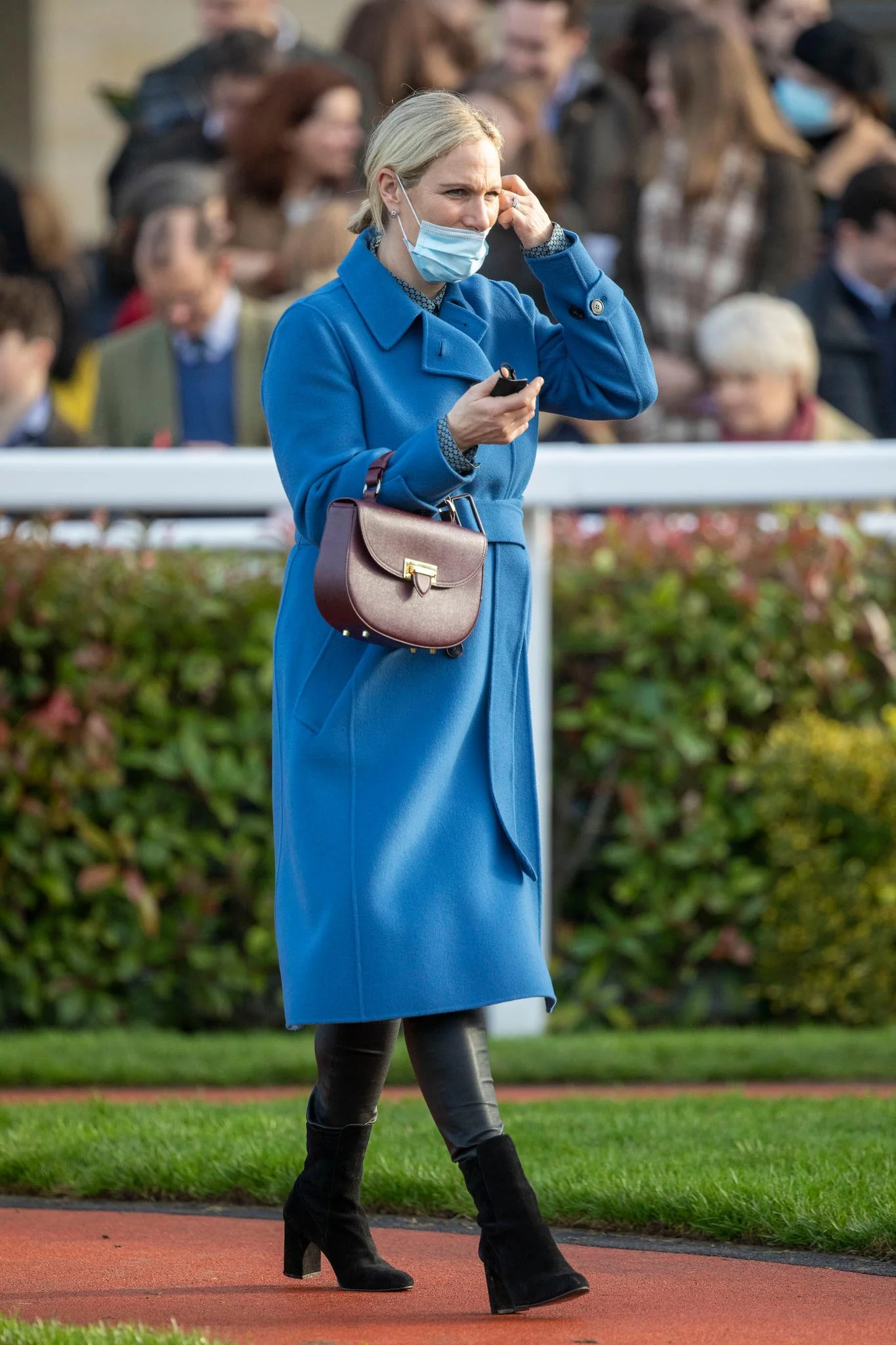 Zara Tindall Attends Cheltenham's New Year's Day Racing