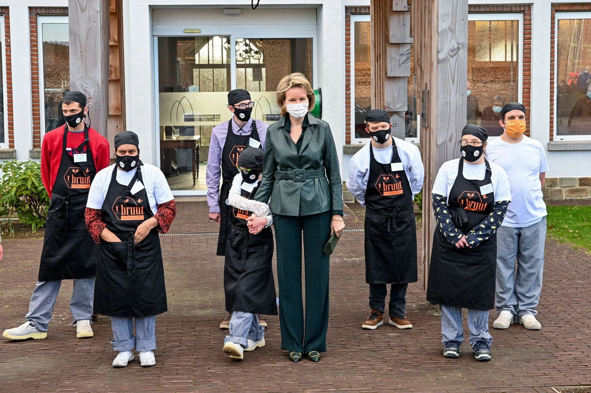 Queen Mathilde Visits asbl MeeGaan in Herne