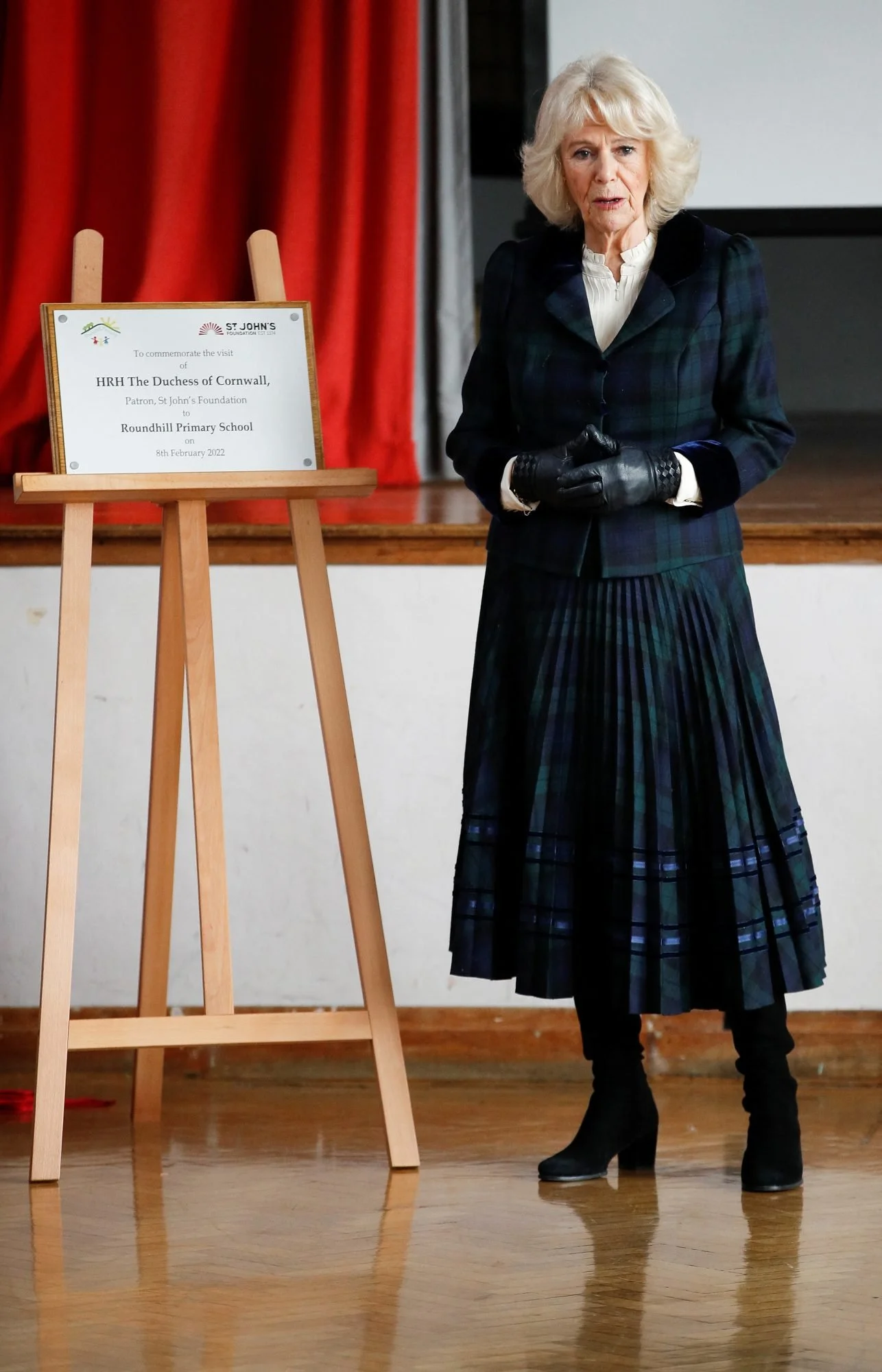 The Duchess of Cornwall Visits Roundhill Primary School in Bath