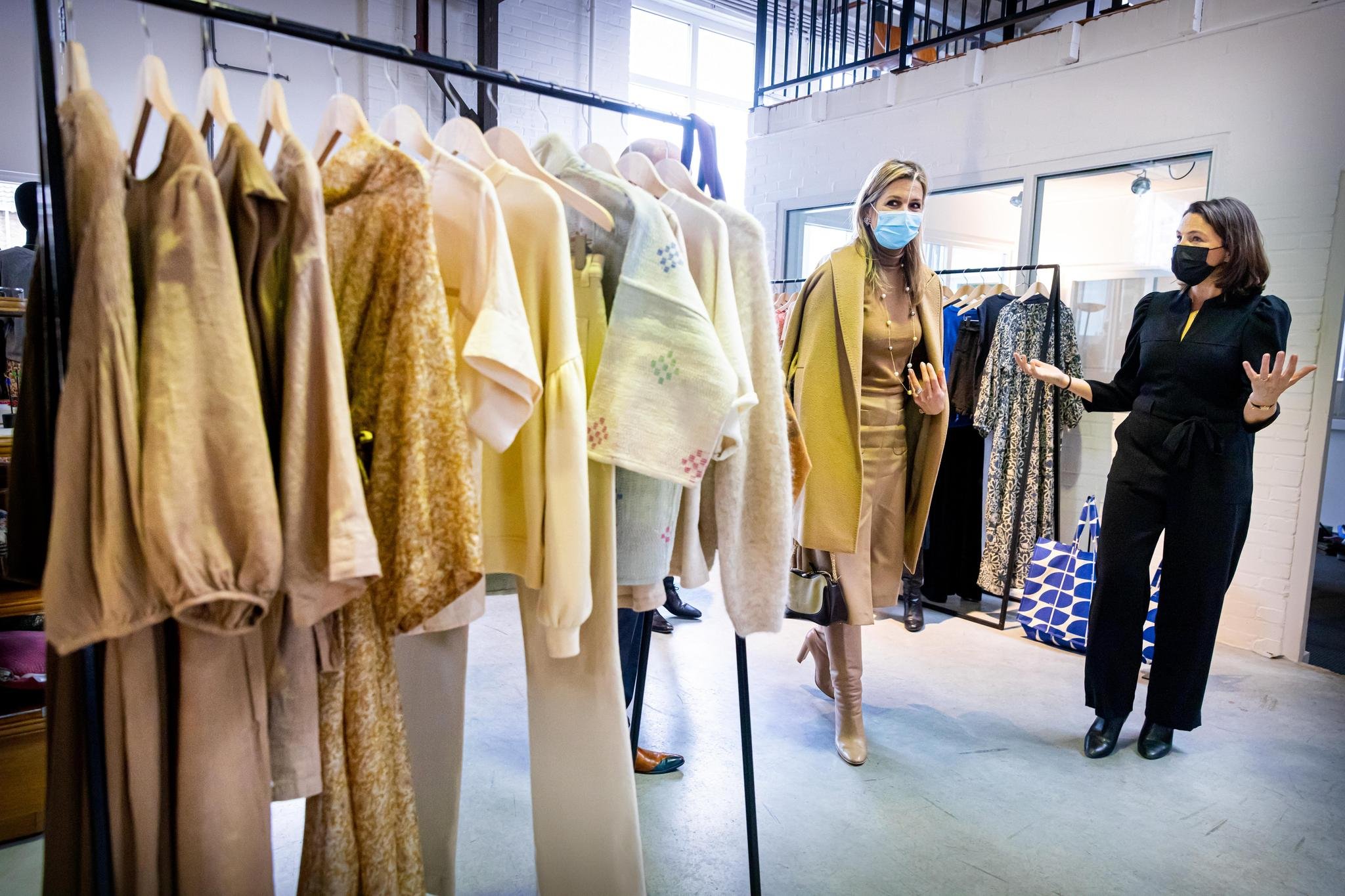 Queen Maxima Visits Fashion Boutique in Breda