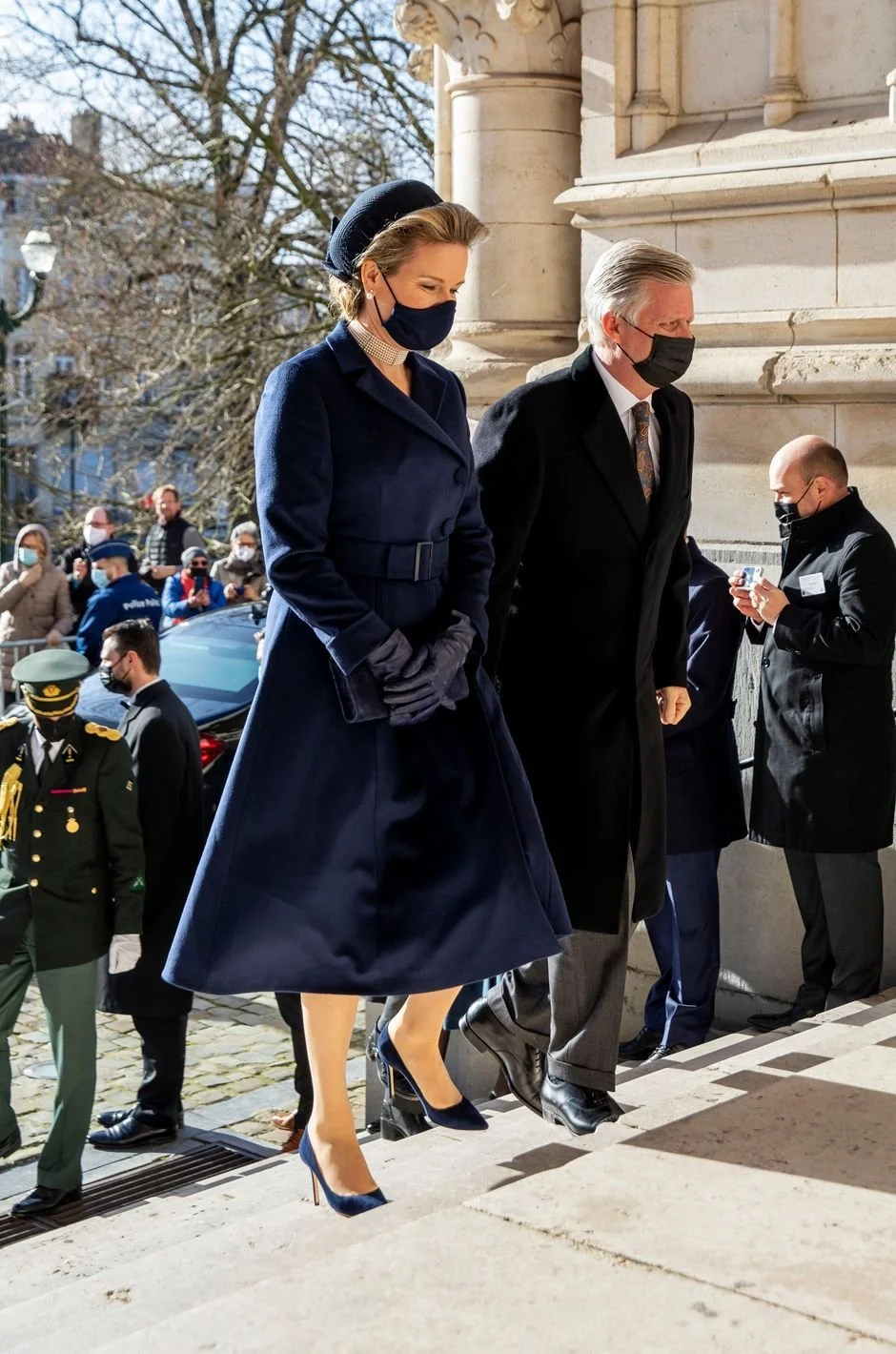 The King and Queen of the Belgians Attend Mass for the Deceased Members of the Royal Family
