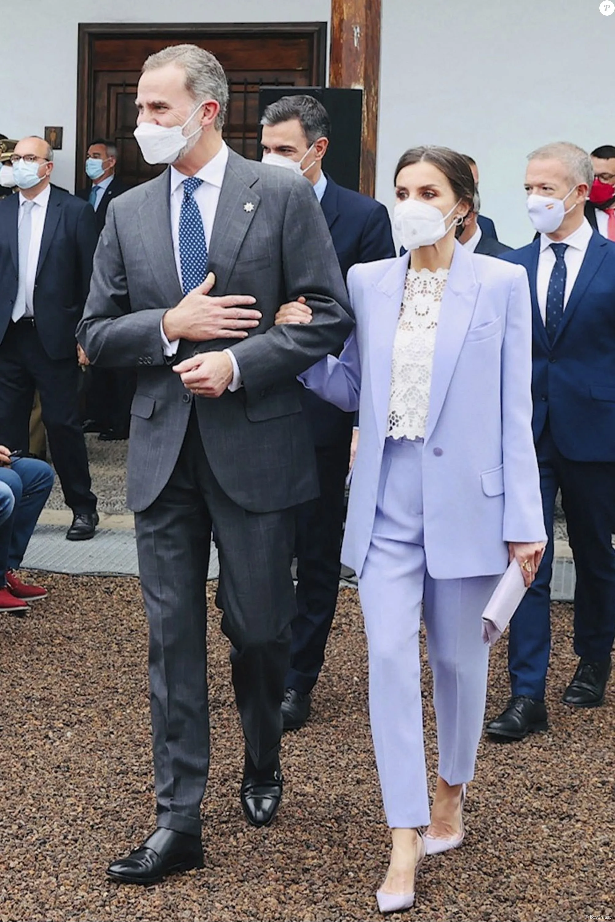 The King and Queen of Spain Visit La Palma