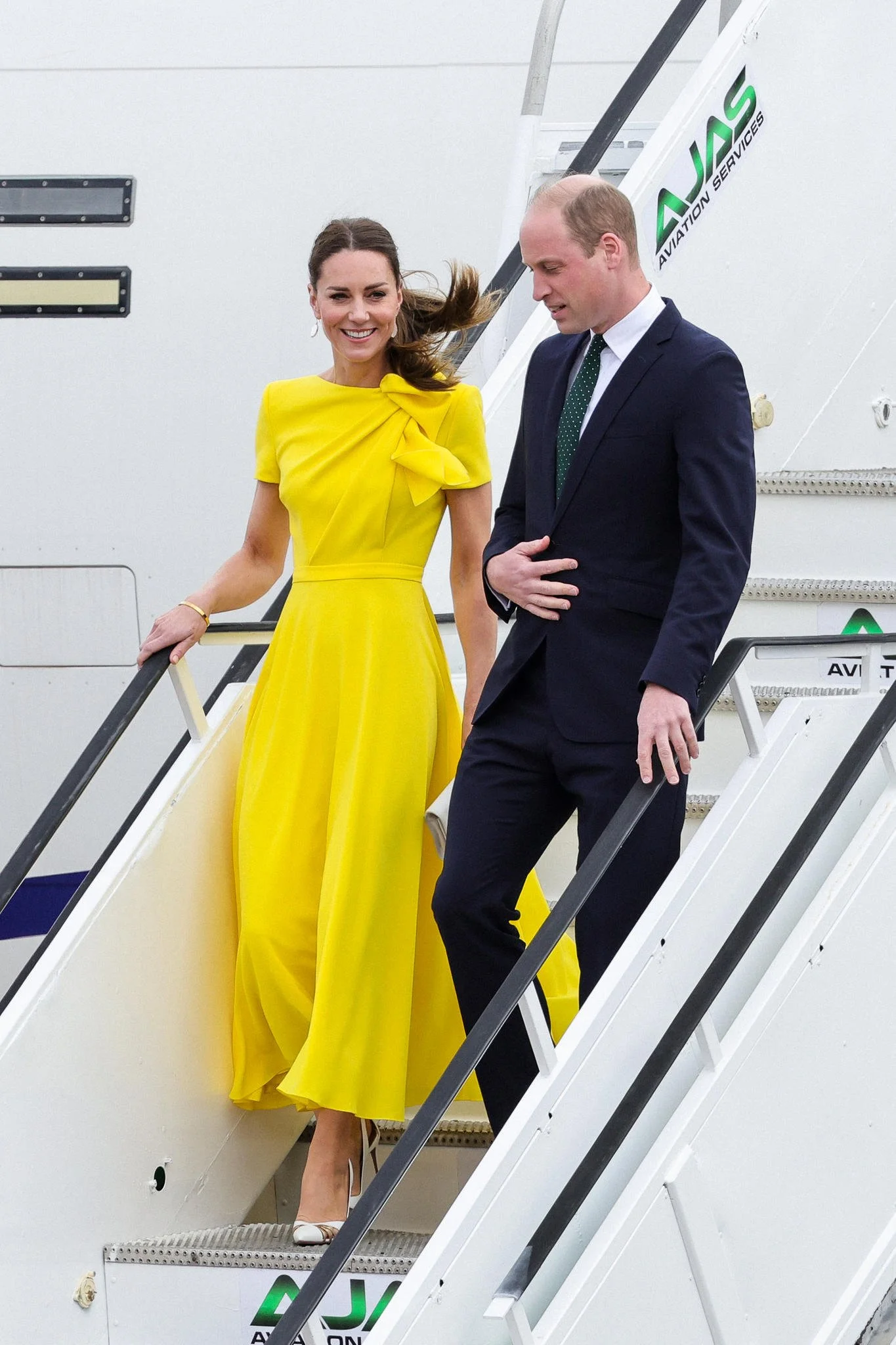The Duke and Duchess of Cambridge Arrive in Jamaica