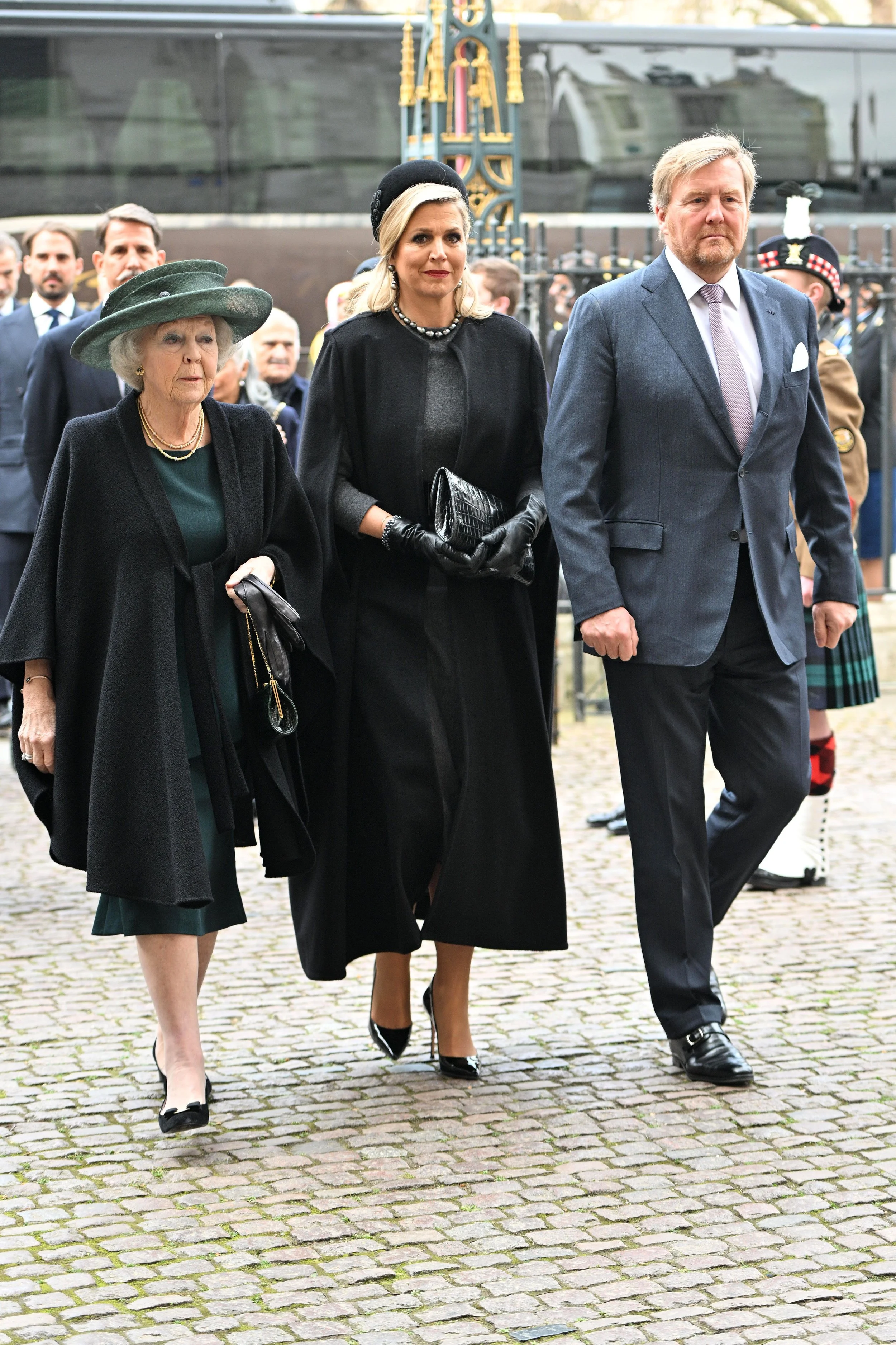 The King and Queen of the Netherlands Attend Memorial Service for the Duke of Edinburgh