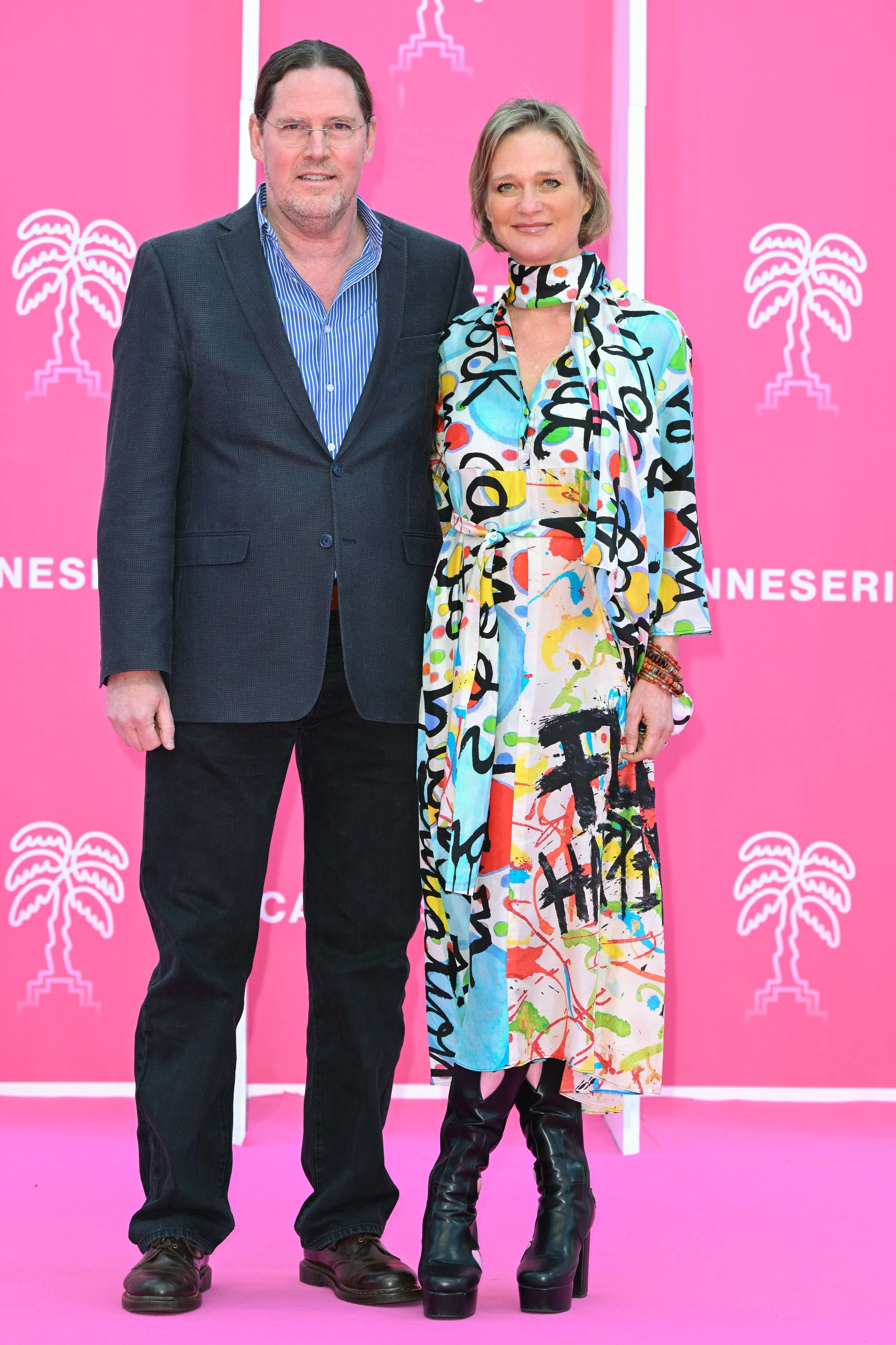 Princess Delphine Attends Pink Carpet in Cannes