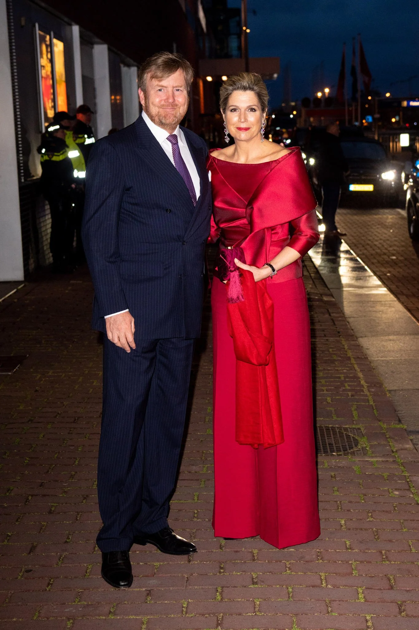 The King and Queen of the Netherlands Attend Return Concert Offered by the President of India