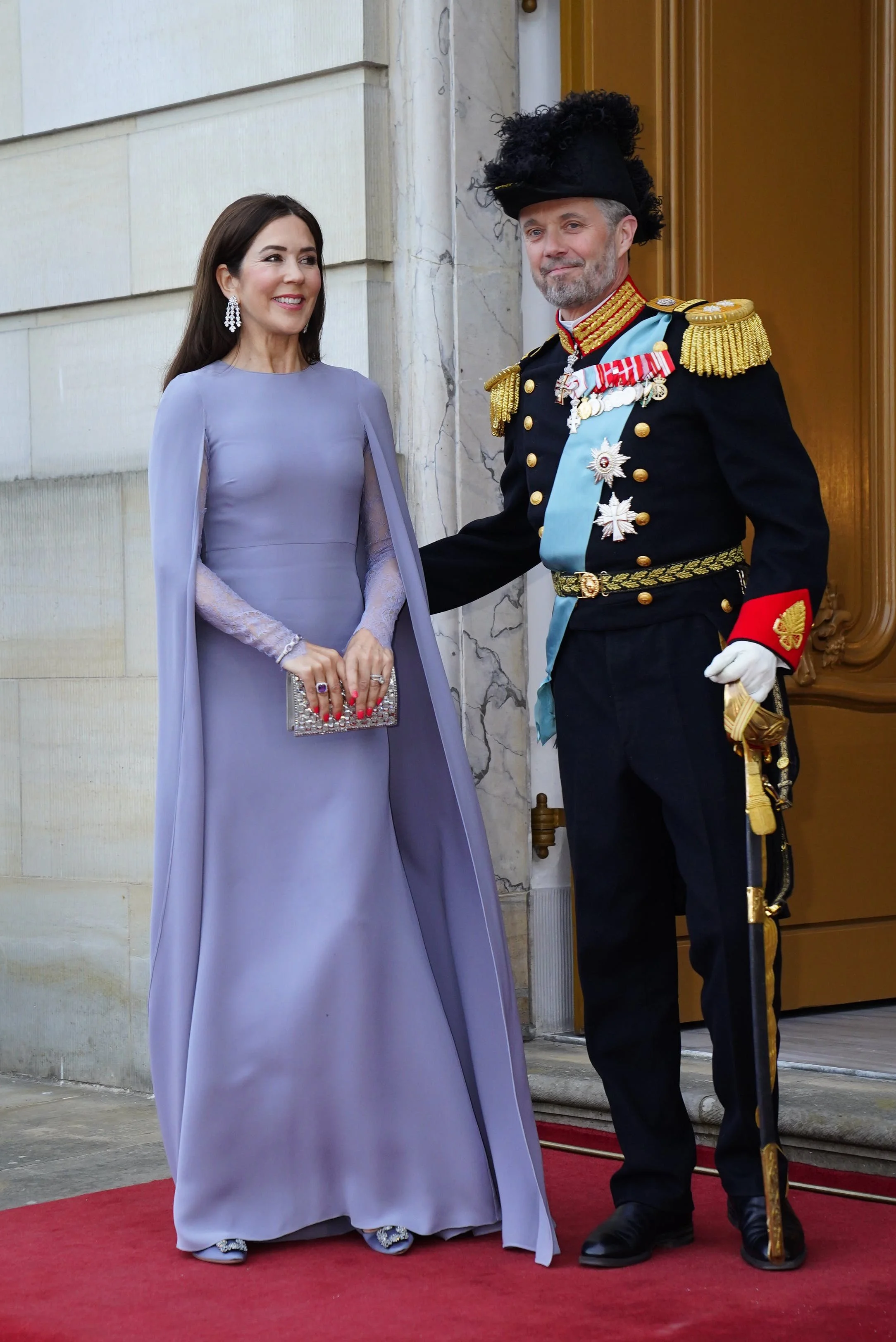 The Crown Prince and Crown Princess of Denmark Attend Official Reception