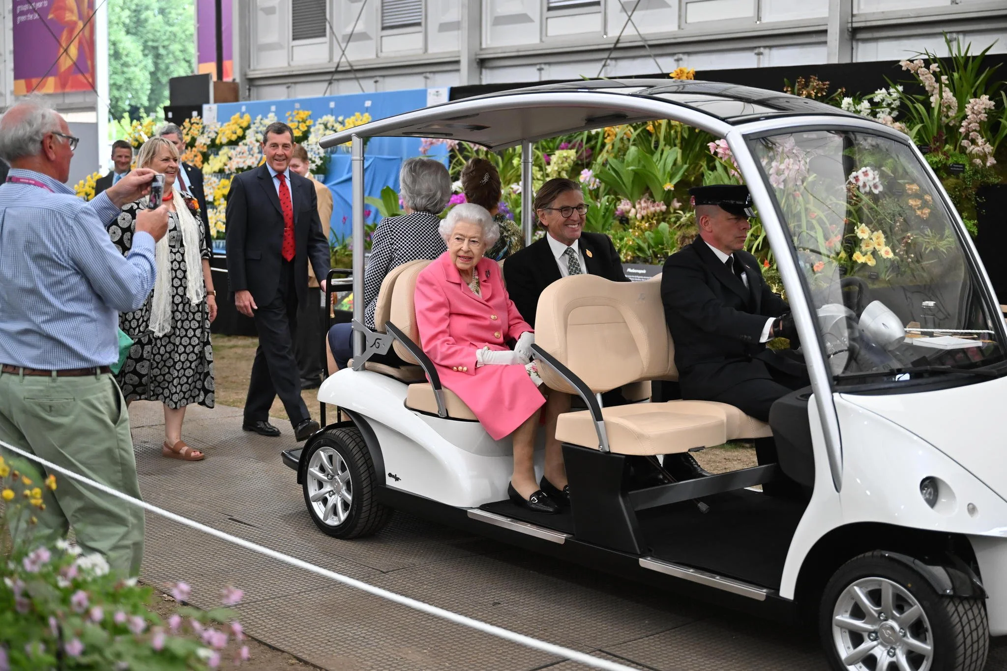 Queen Elizabeth II Visits RHS Chelsea Flower Show 2022