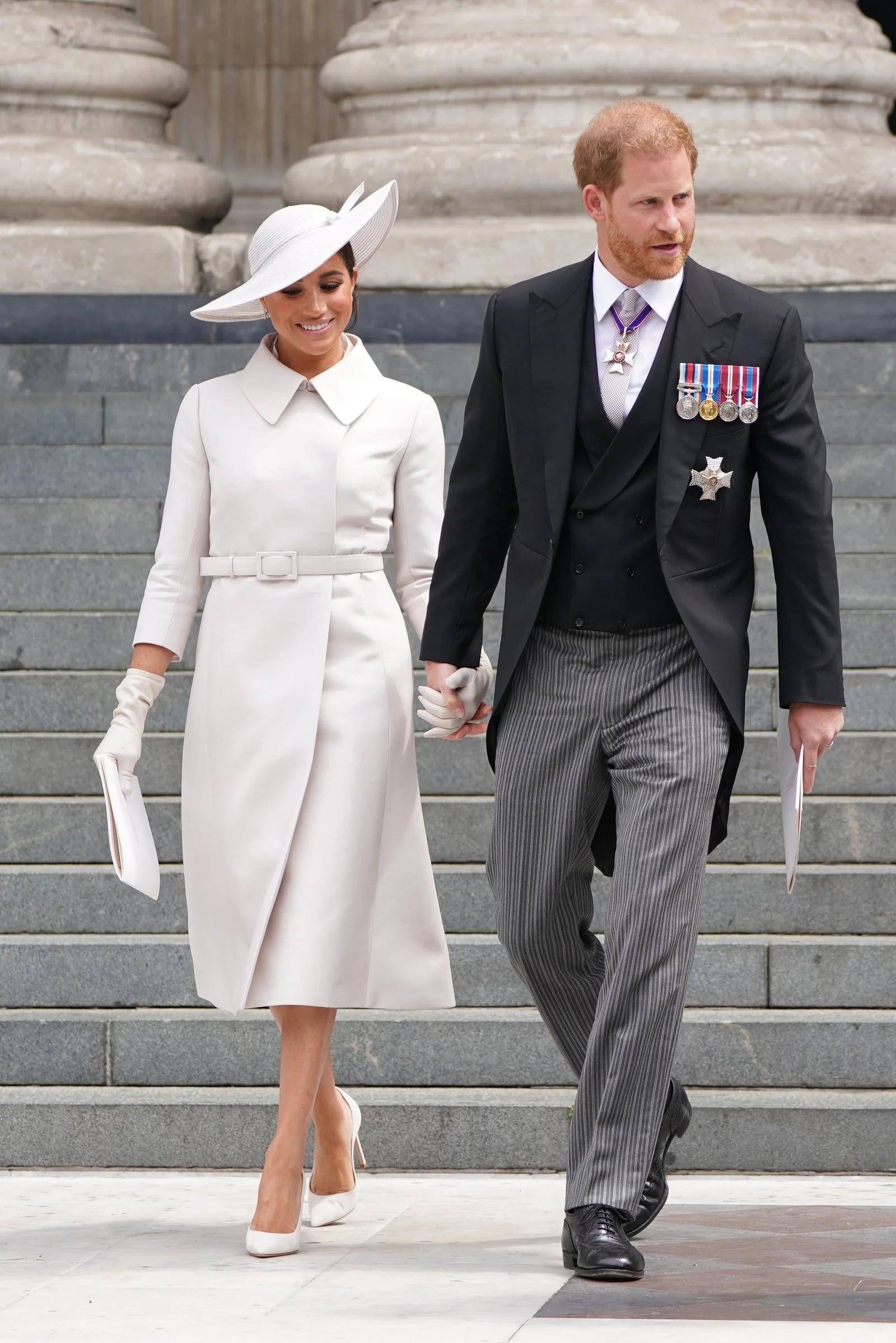 The Duke and Duchess of Sussex Attend National Service of Thanksgiving for Queen Elizabeth II's Platinum Jubilee